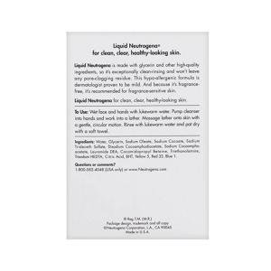 Neutrogena Facial Cleanser, Liquid, Fragrance Free 8 Fl Oz