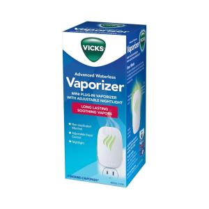 Vicks Advanced Soothing Vapors Mini Waterless Vaporizer With Nightlight