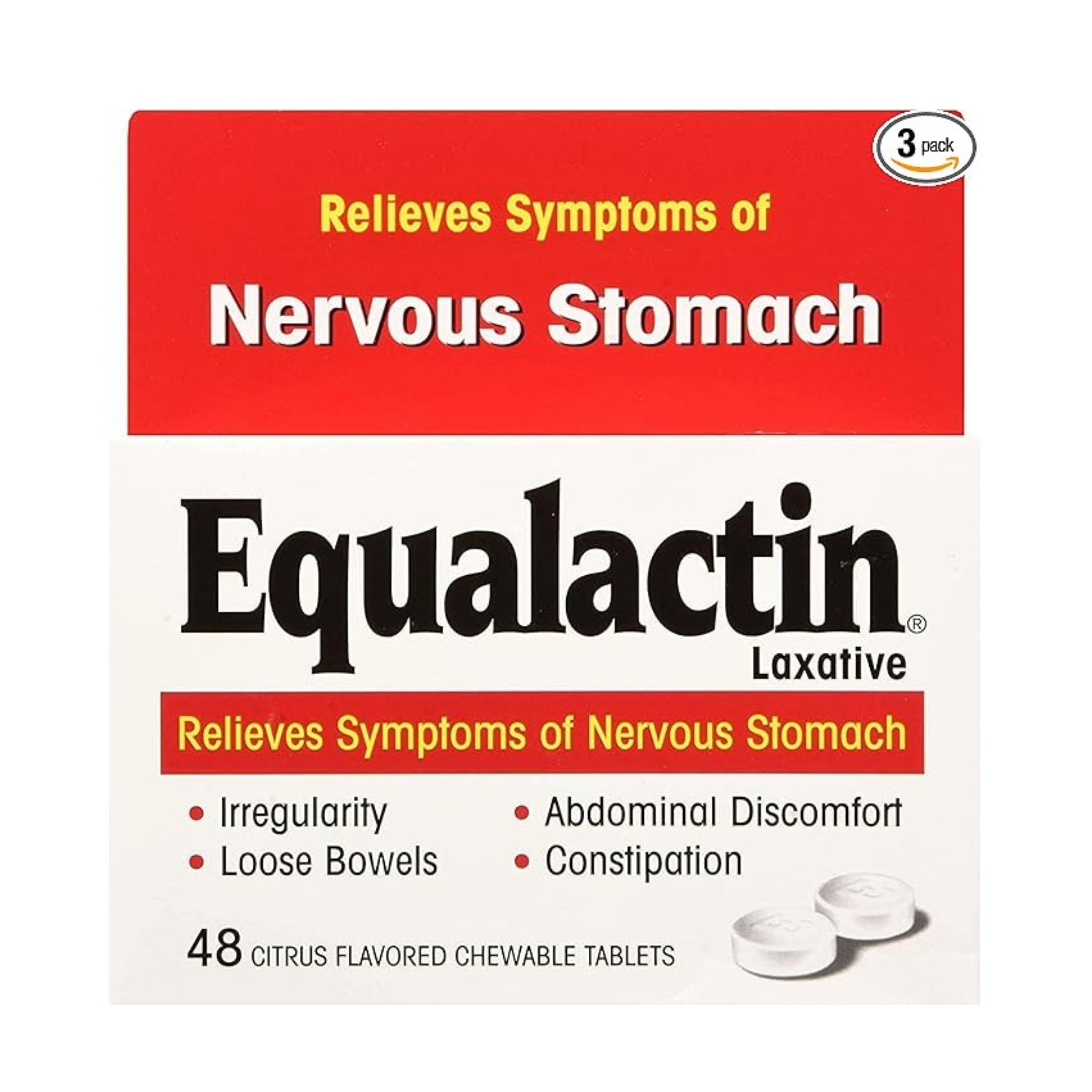 Equalactin Laxative Chewable Tablets, Citrus