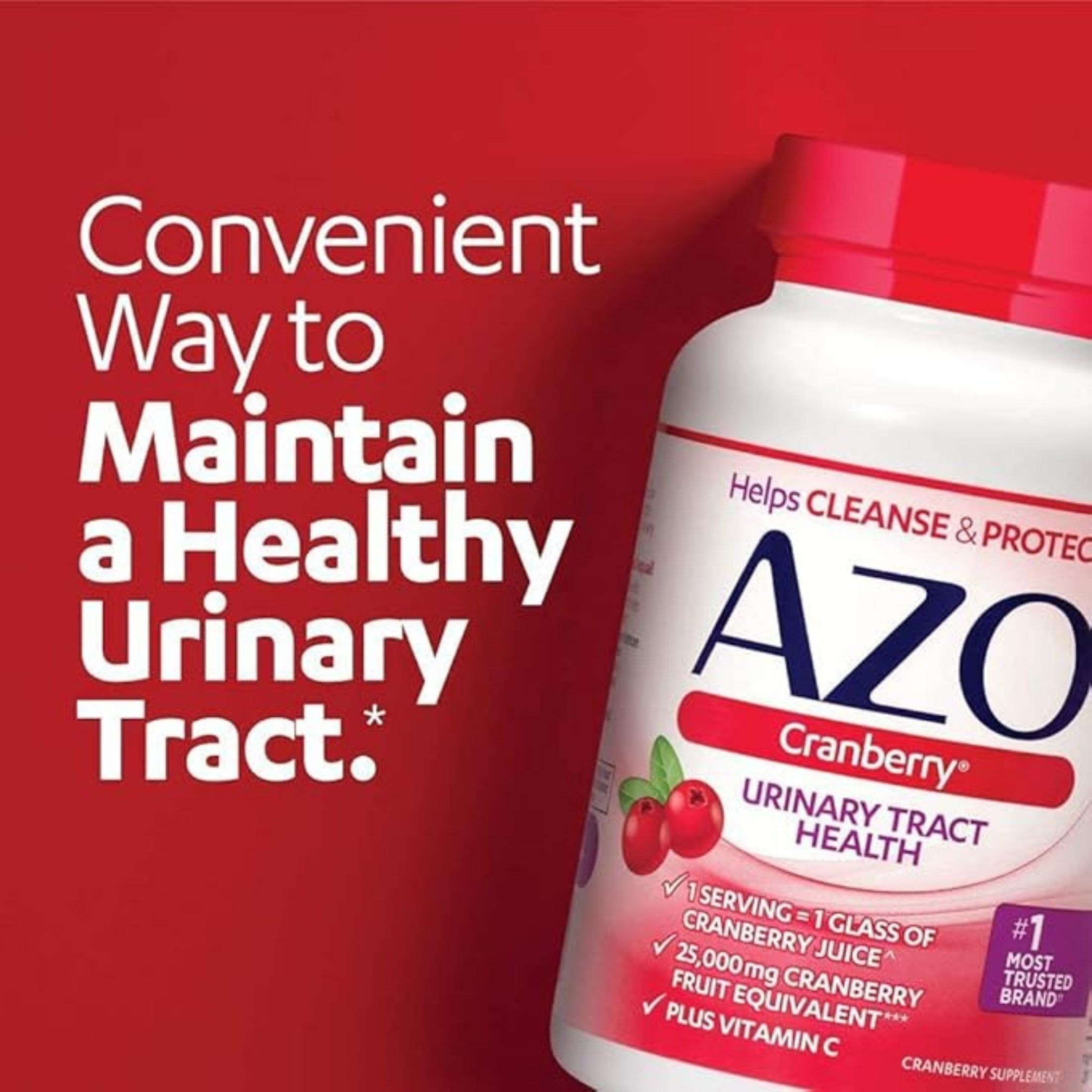 AZO Cranberry Urinary Tract Health, Dietary Supplement, Tablets