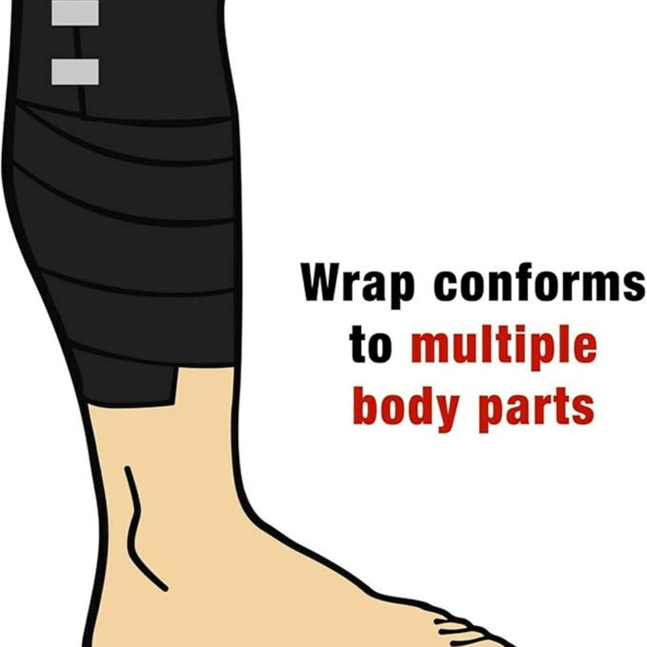 Ace Black Elastic Bandage With Clip 3 Inch Black