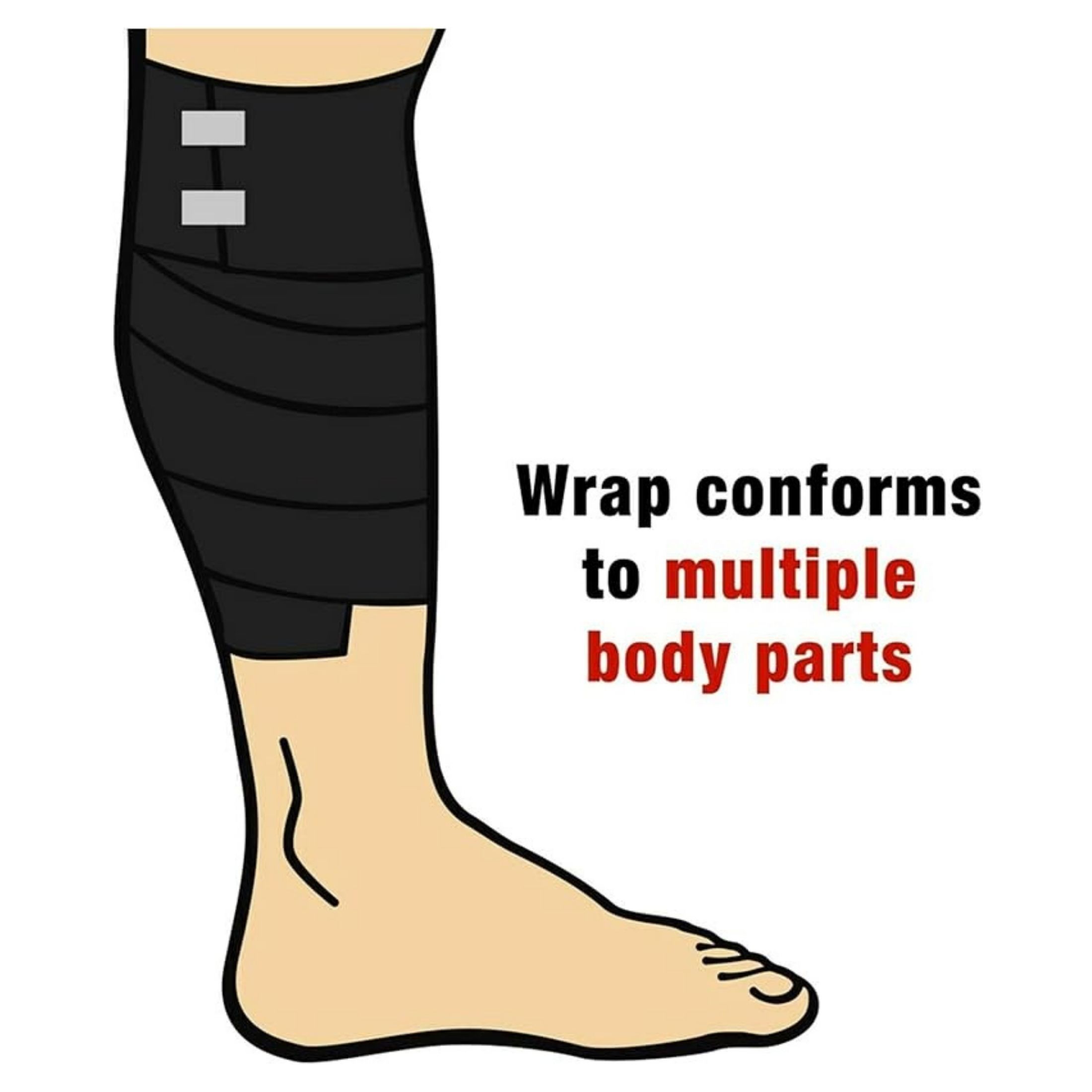 ACE 3M, Black Elastic Bandage, 4