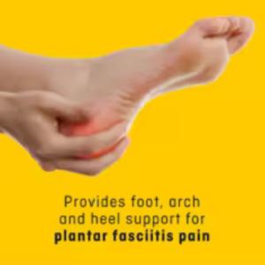 Futuro Therapeutic Arch Support Foot Brace, Black, Adjustable