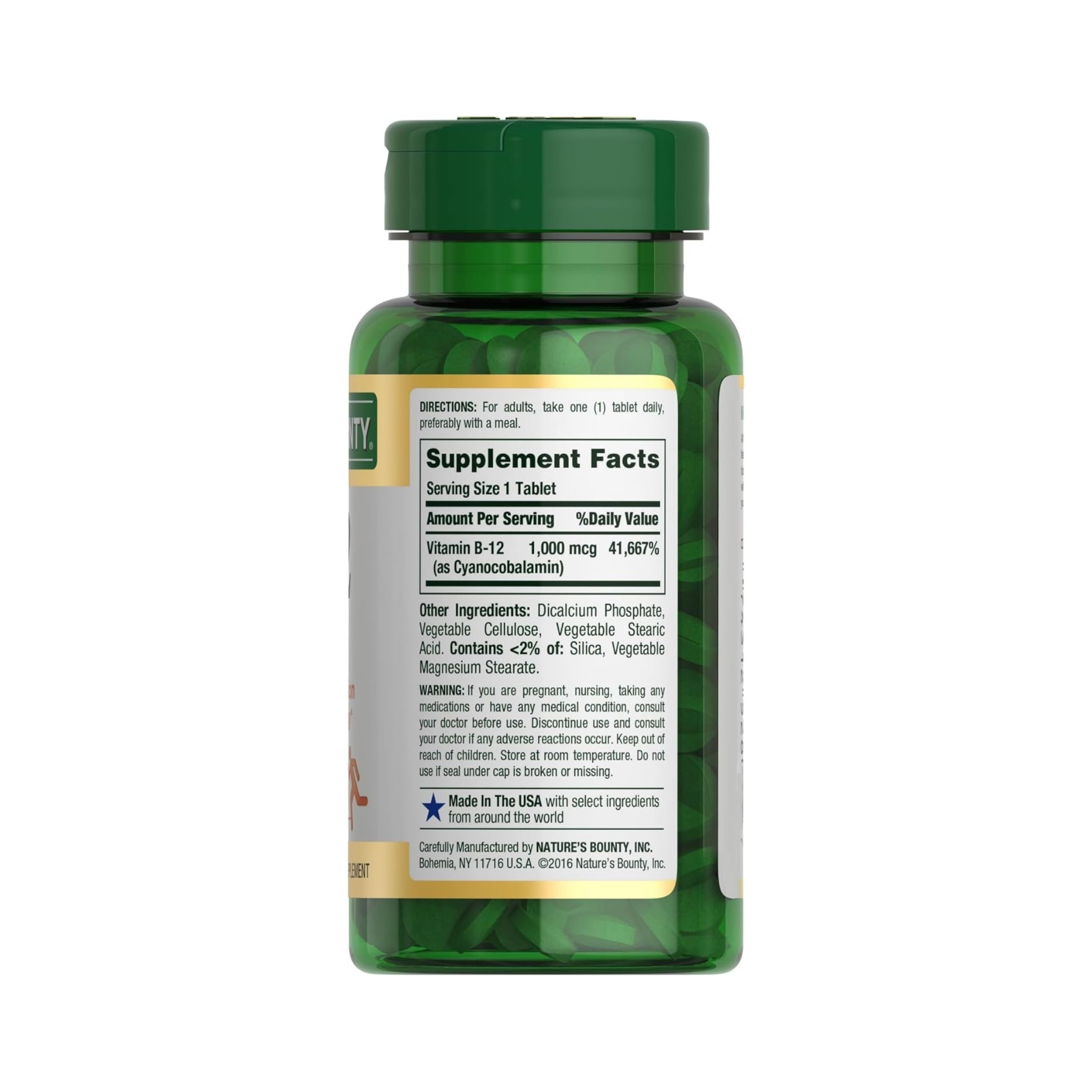 Nature's Bounty Vitamin B-12, 1000 Mcg, Coated Tablets