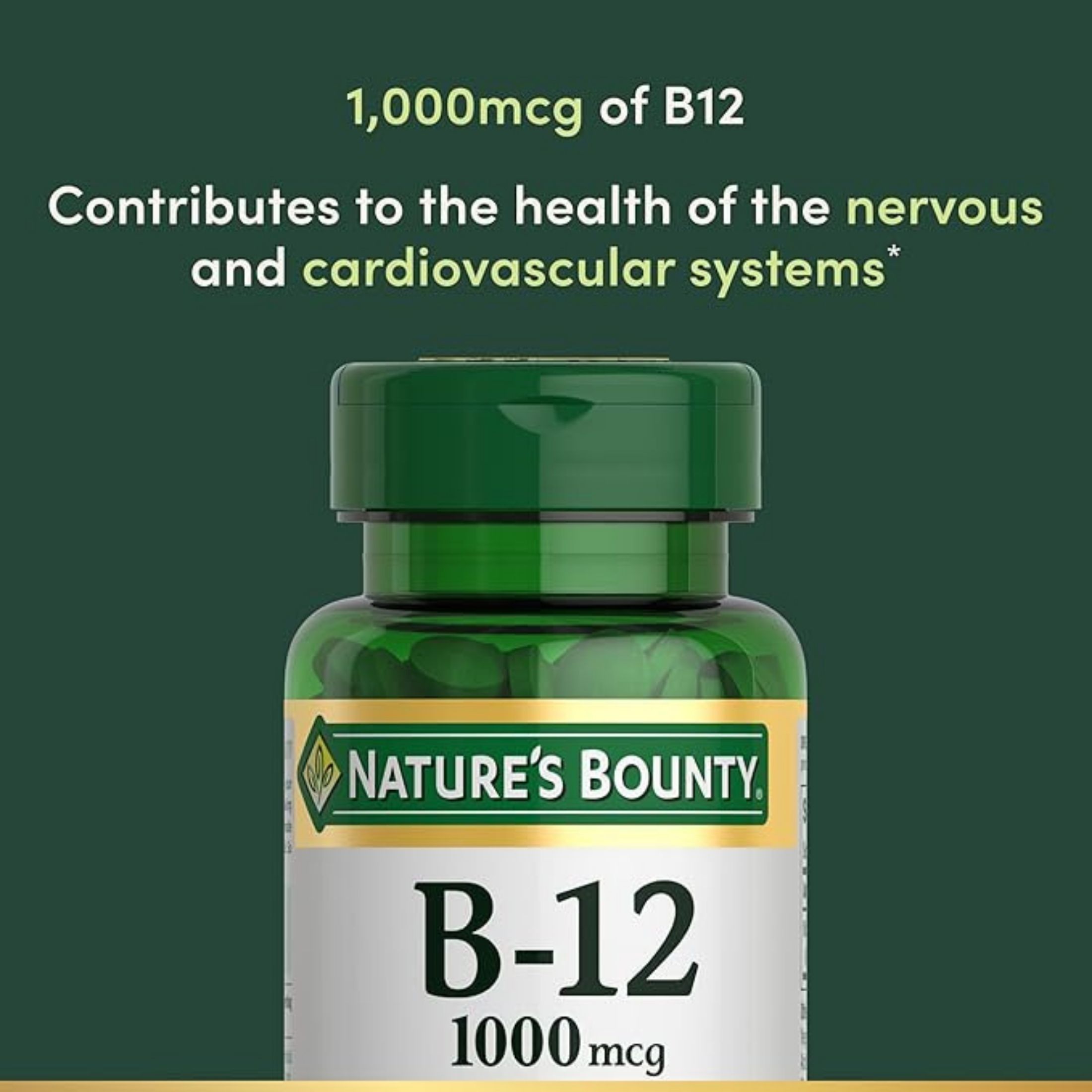 Nature's Bounty Vitamin B-12, 1000 Mcg, Coated Tablets