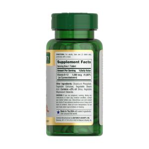 Nature's Bounty Vitamin B-12, 1000 Mcg, Coated Tablets