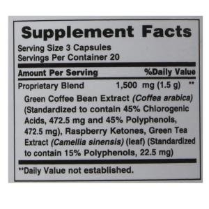Nature's Bounty Green Coffee Bean