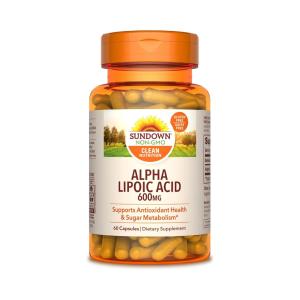 Sundown Naturals Super Alpha Lipoic Acid Capsules, 600 Mg