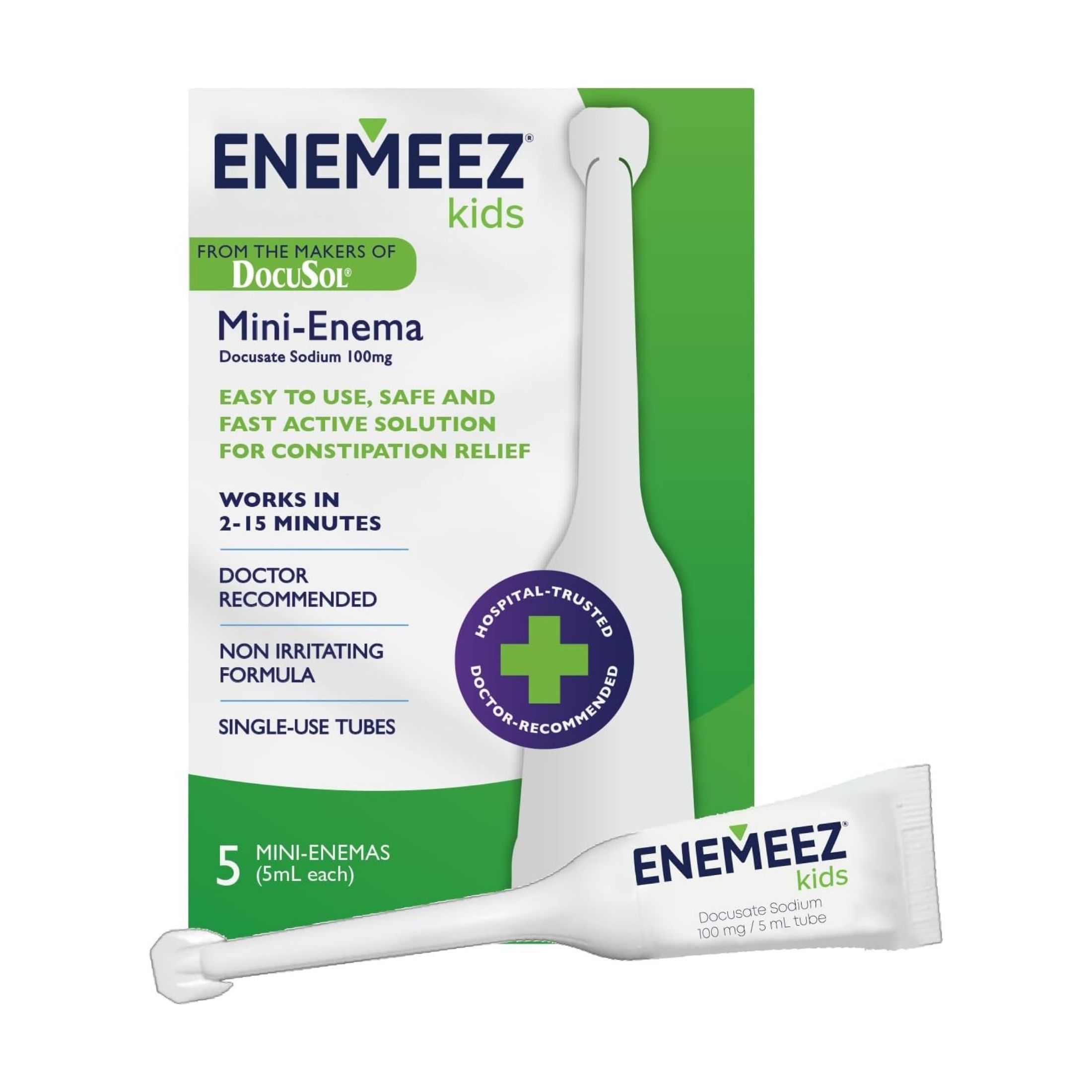 DocuSol Kids Constipation Relief, Mini Enema