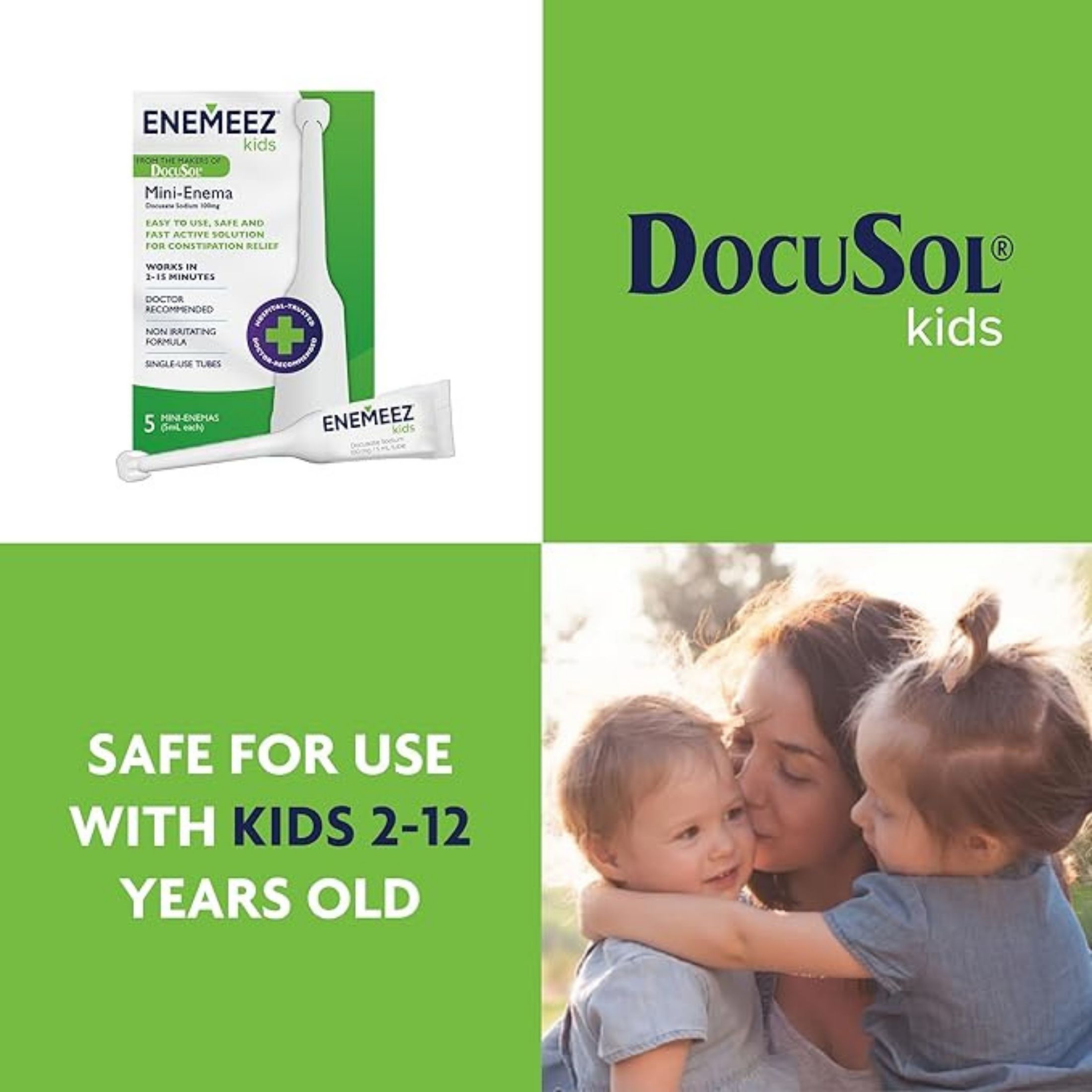 DocuSol Kids Constipation Relief, Mini Enema
