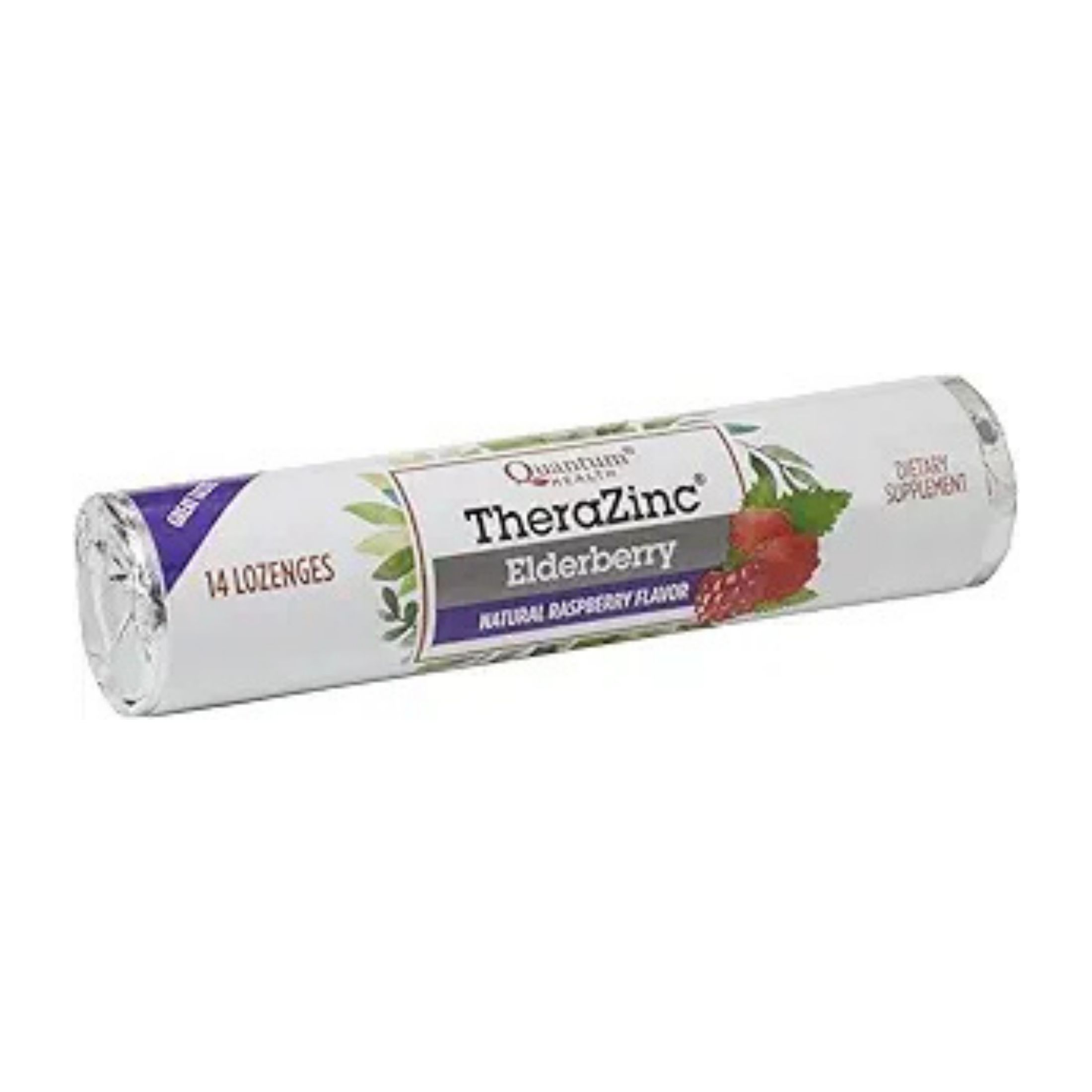 Quantum Health Thera Zinc Elderberry Raspberry Lozenges