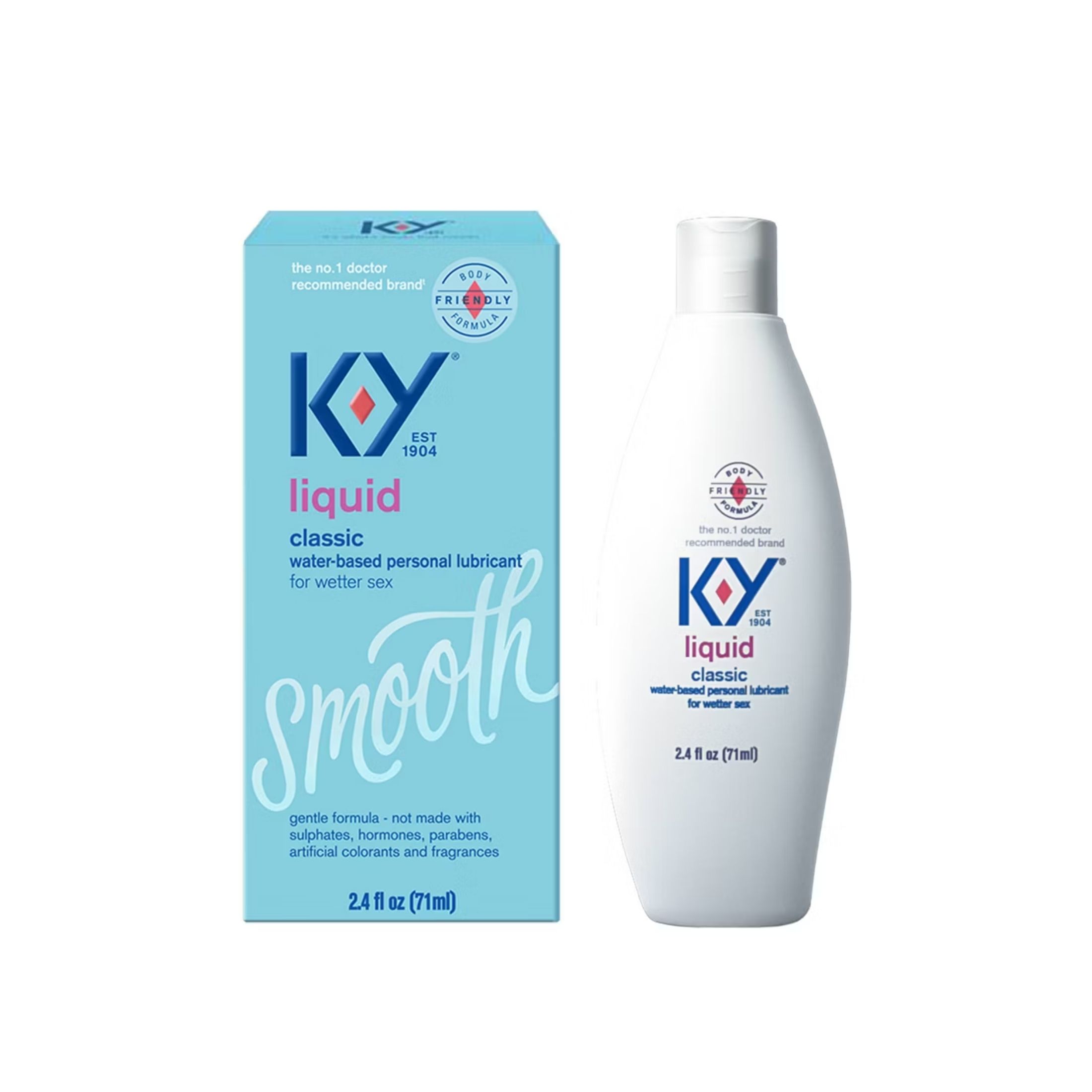 K-Y Personal Lubricant, Smooth, Classic, Liquid 2.4 Fl Oz