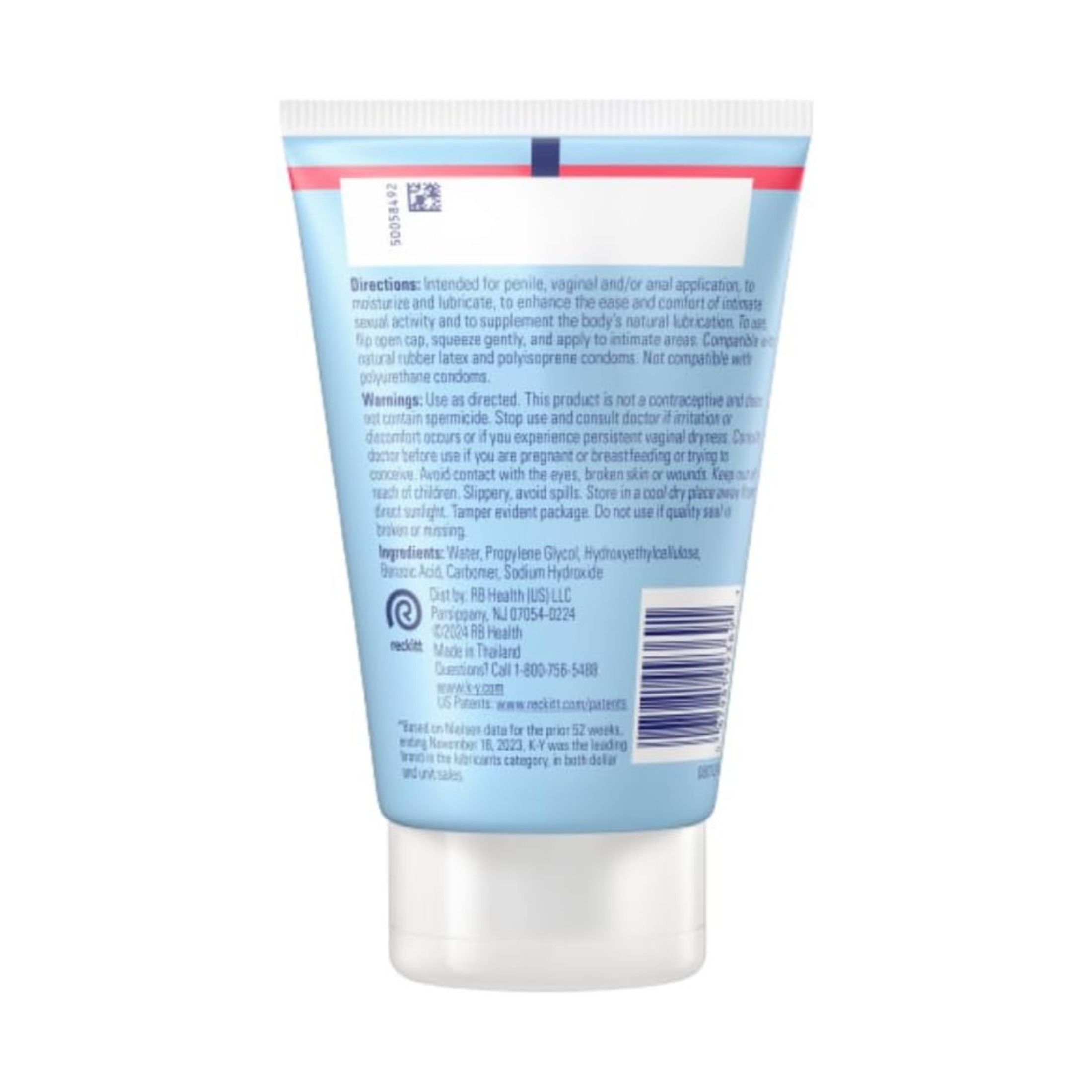 K-Y Jelly Classic Water-Based Personal Lubricant For Wetter Sex 2 Oz