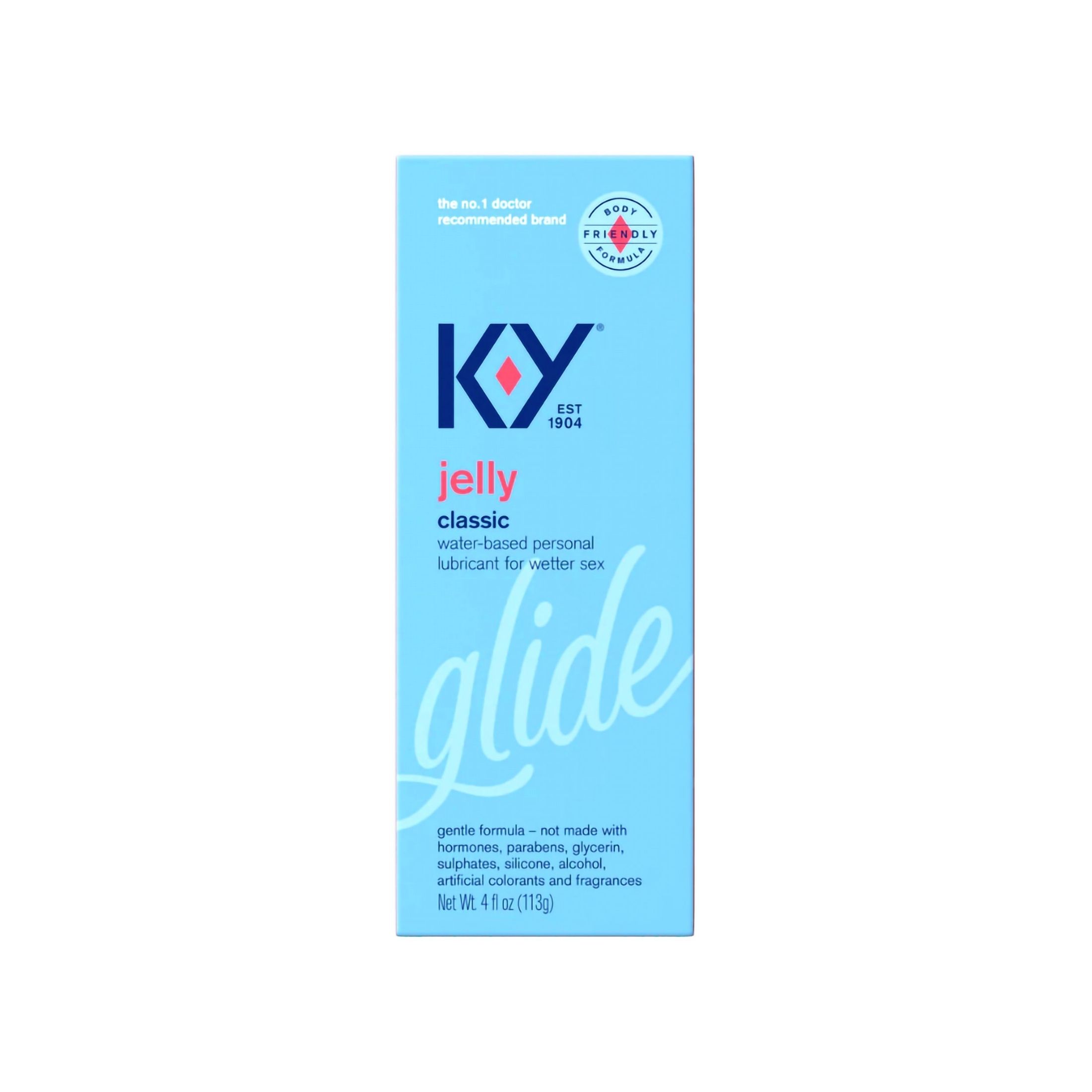 K-Y Jelly Classic Water-Based Personal Lubricant For Wetter Sex 4 Oz