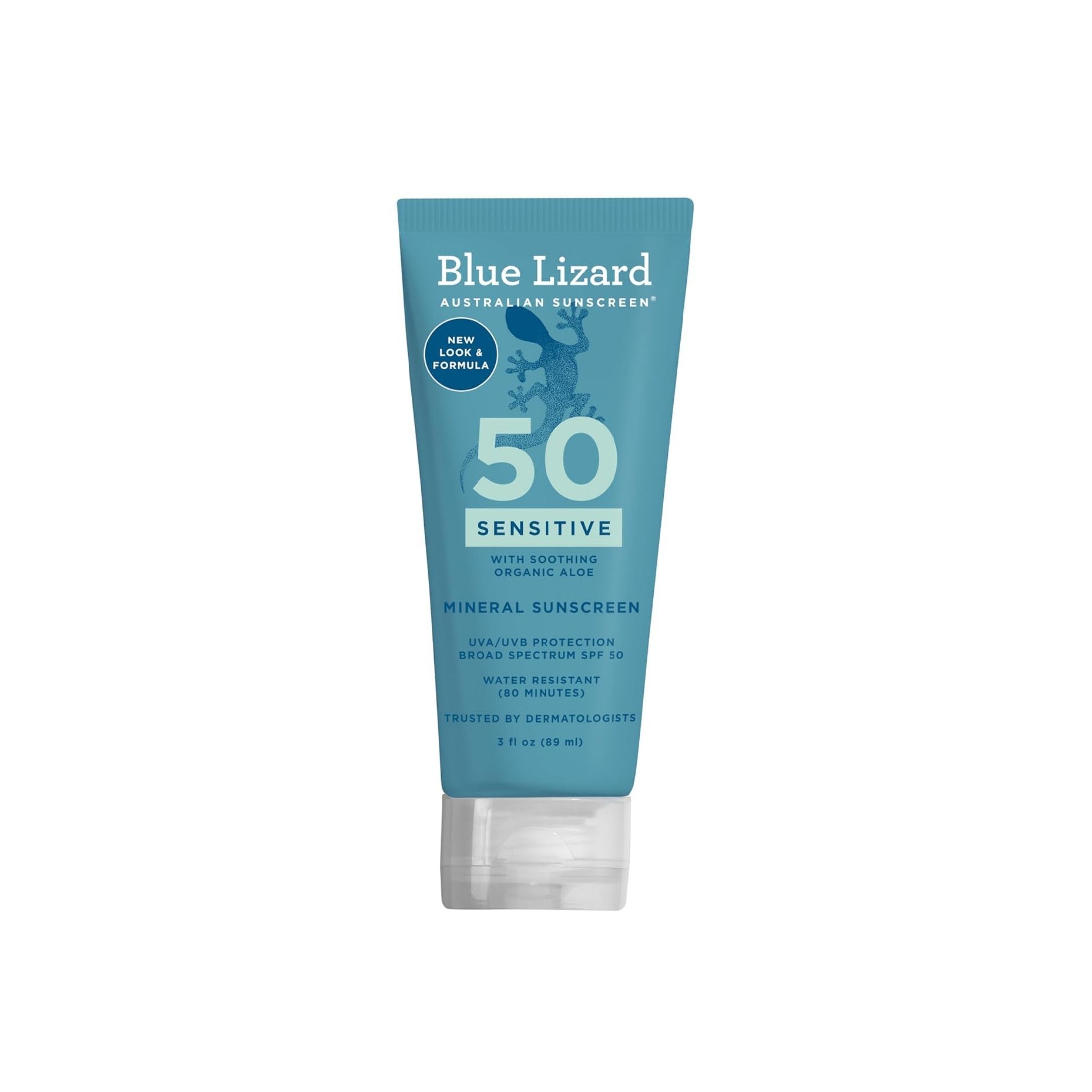 Blue Lizard Mineral Sunscreen, Sensitive, Broad Spectrum SPF 50