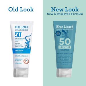Blue Lizard Mineral Sunscreen, Sensitive, Broad Spectrum SPF 50