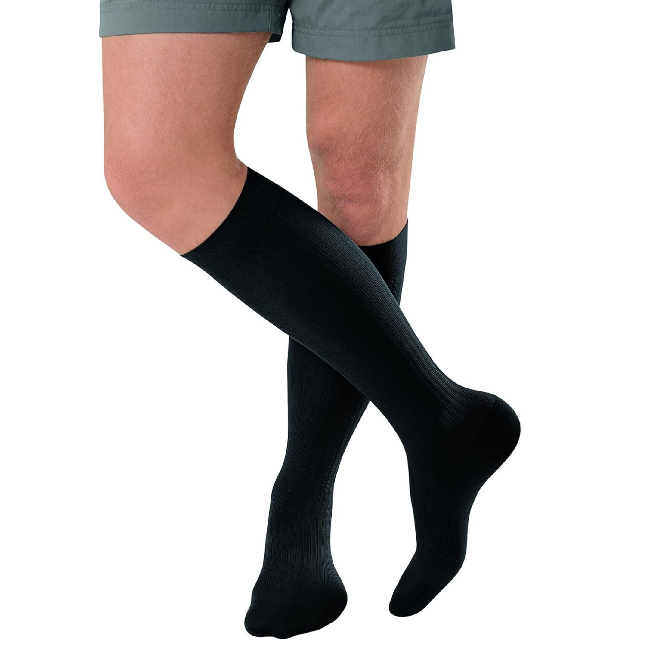 Jobst For Men Ambition Navy Closed Toe Knee Highs 15-20 mmHg