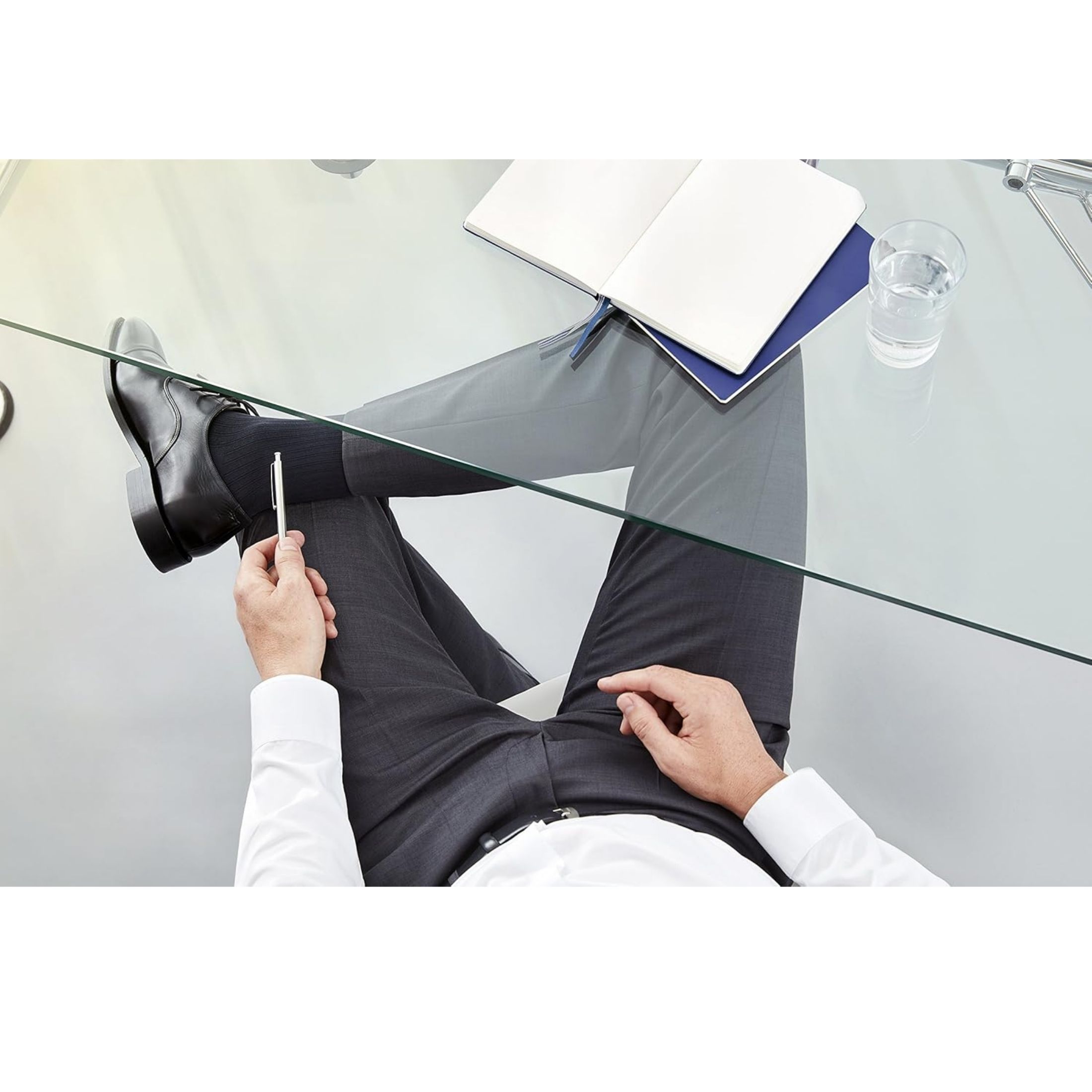 Jobst For Men Ambition Navy Closed Toe Knee Highs 15-20 mmHg