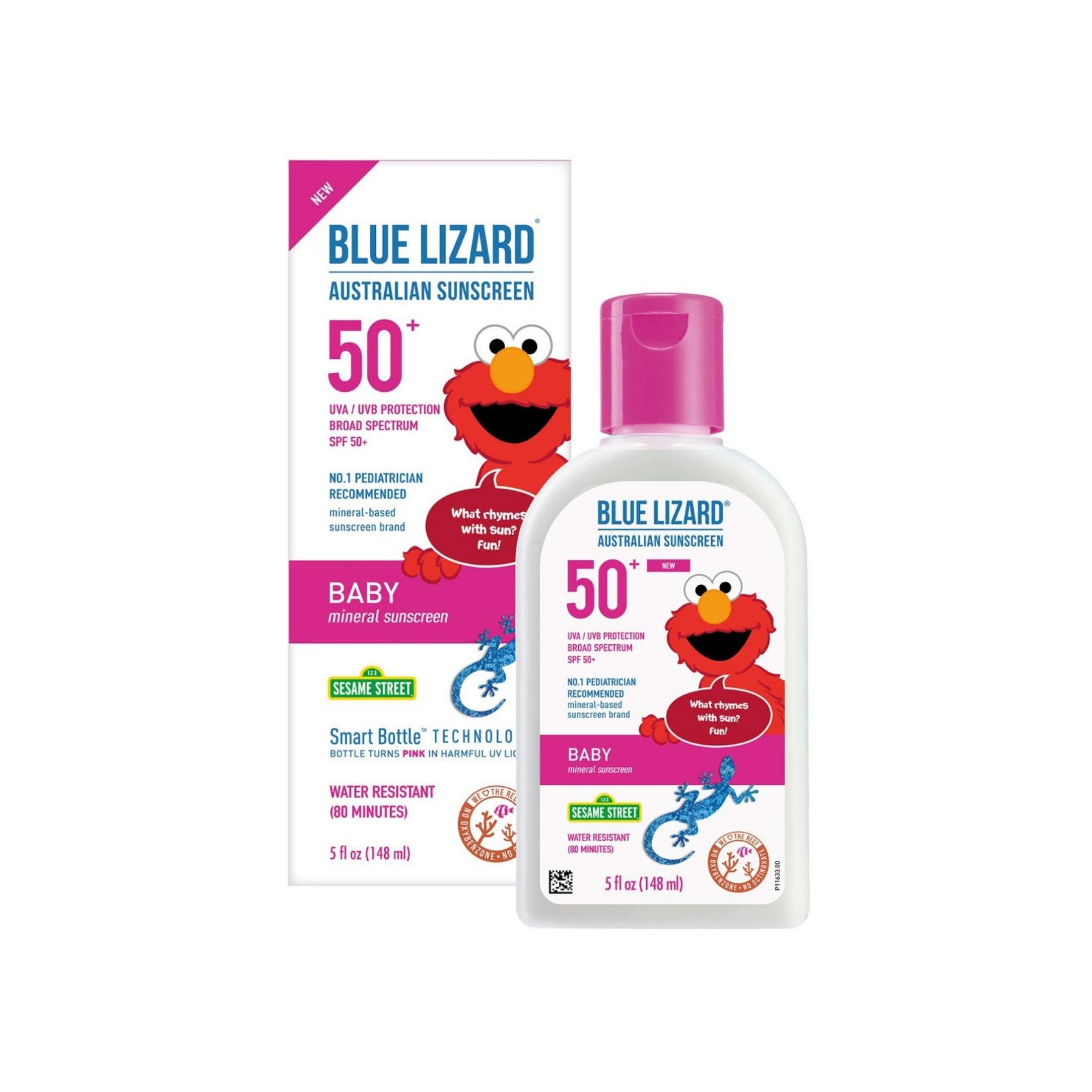 Blue Lizard Mineral Sunscreen, Sesame Street, Baby, SPF 50