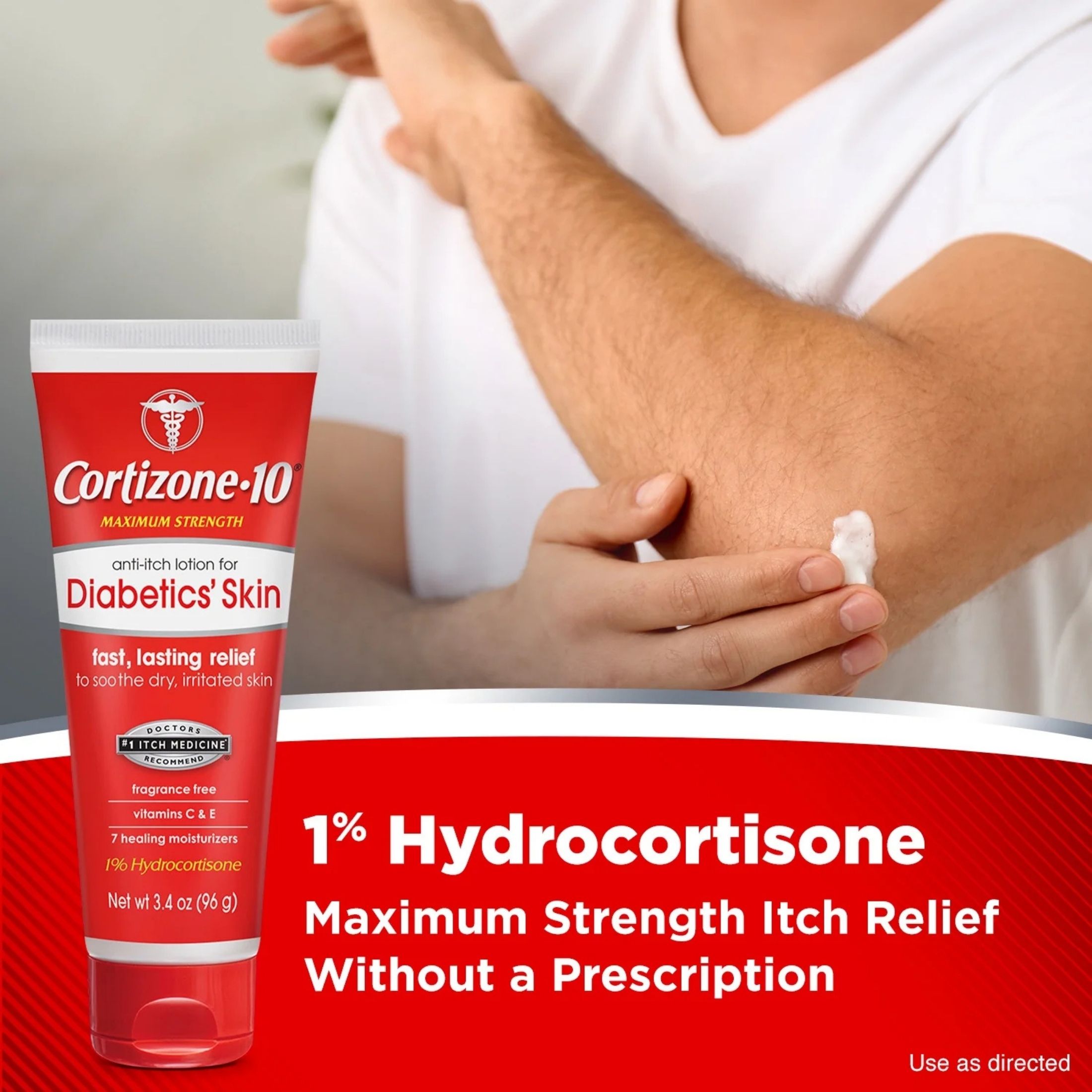 Cortizone-10 Anti-Itch Lotion For Diabetics' Skin Maximum Strength