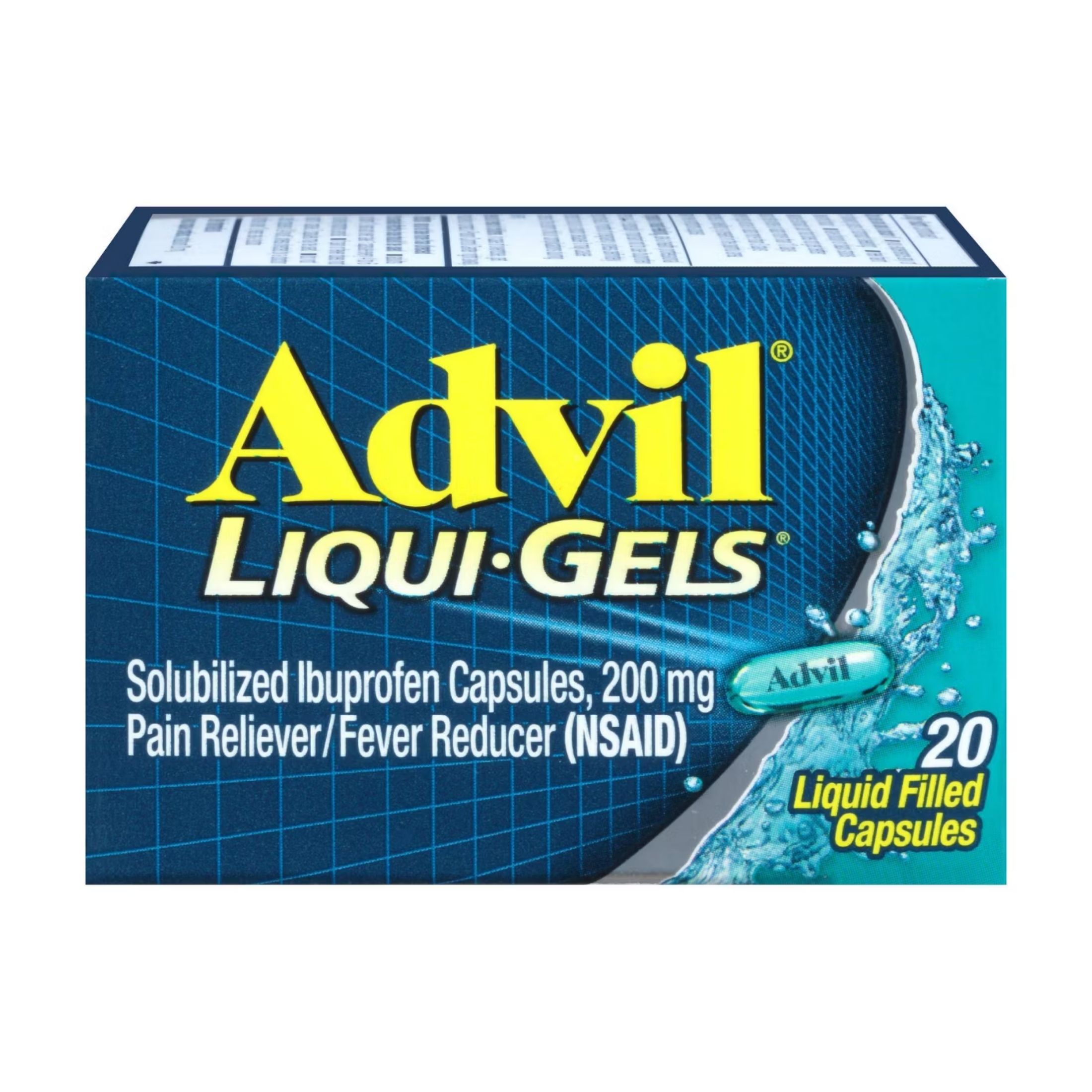 Advil Liqui-Gels Pain Reliever/Fever Reducer Liquid Filled Capsule, 200mg Ibuprofen - 100ct