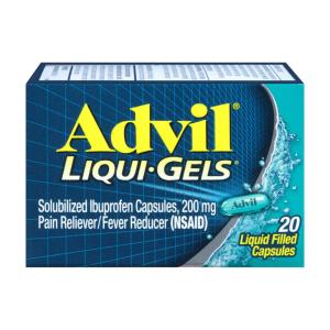 Advil Liqui-Gels Pain Reliever/Fever Reducer Liquid Filled Capsule, 200mg Ibuprofen - 100ct