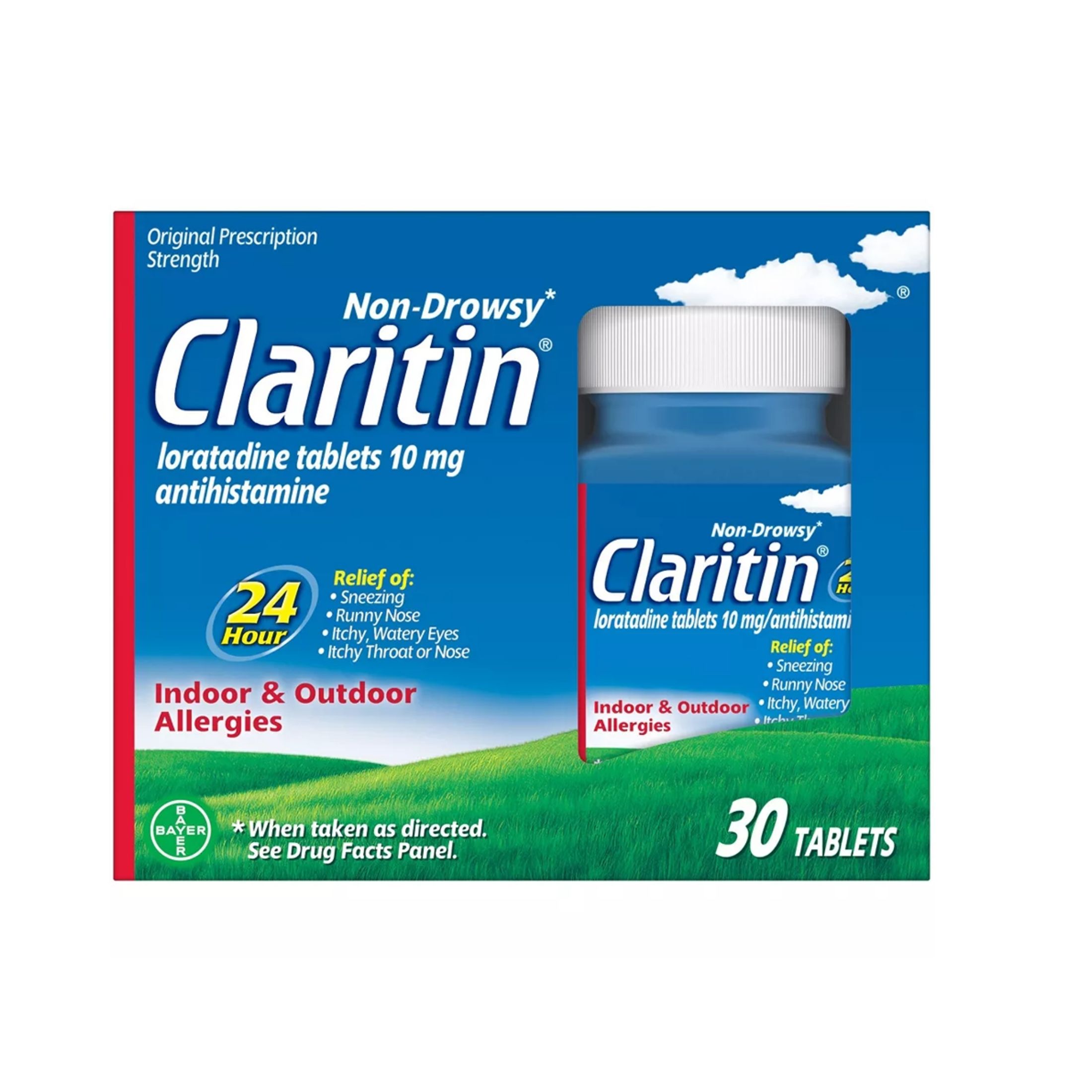 Claritin Indoor & Outdoor Allergies, Non Drowsy, 10 Mg, Tablets
