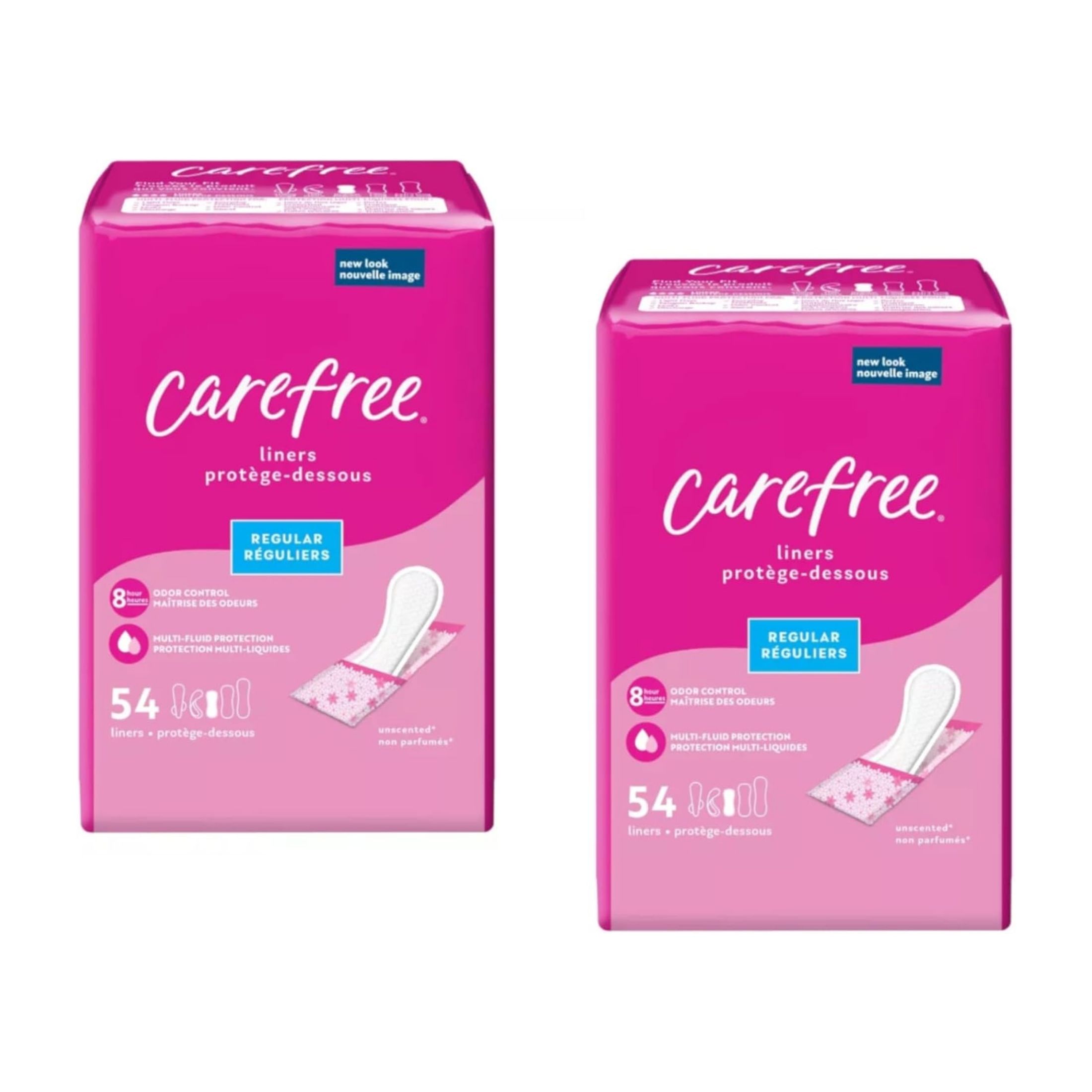 Carefree Acti-Fresh Body Shape Liners, To Go, Regular, Unscented