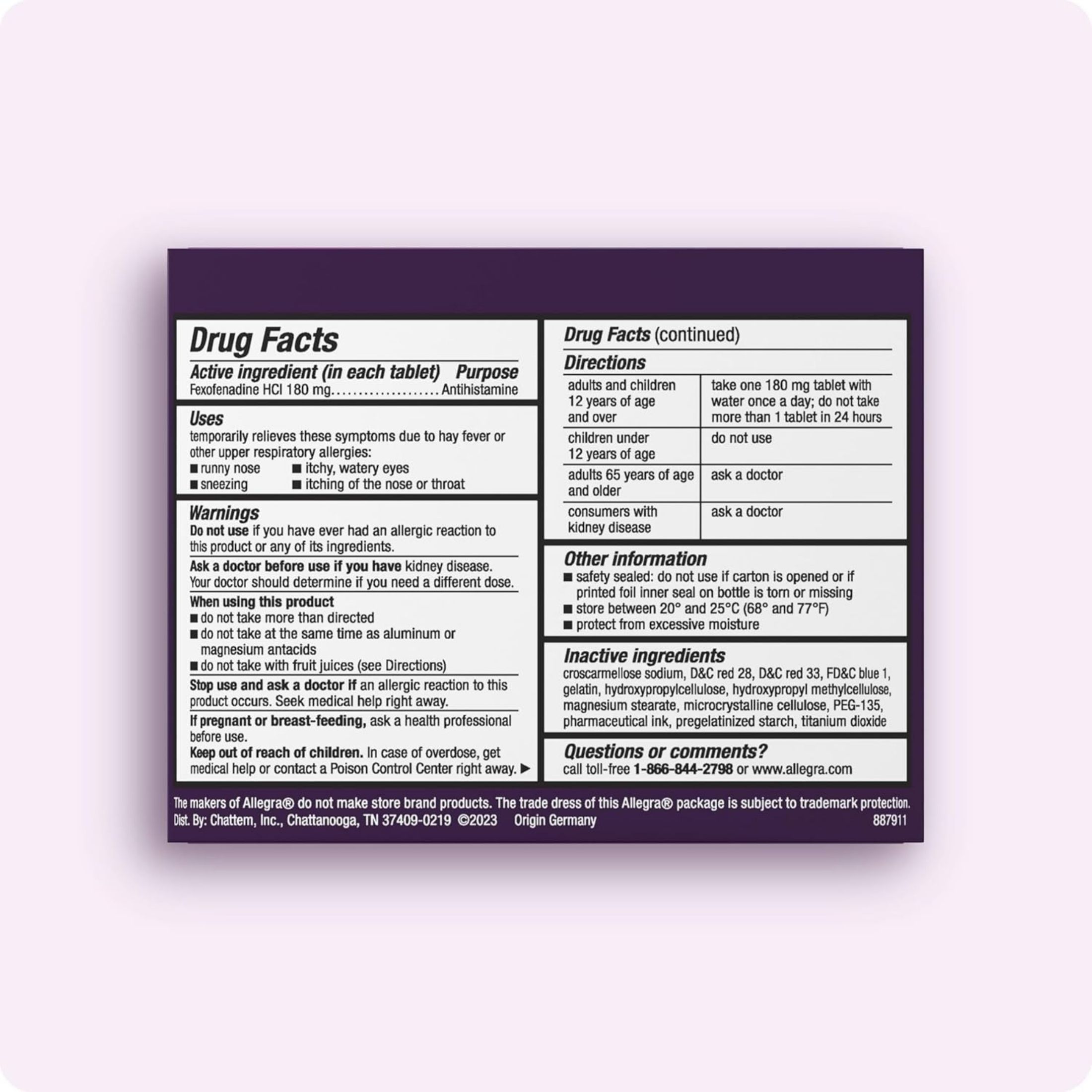 Allegra Allergy Relief, Indoor/Outdoor, 24 Hr, Non Drowsy, Gelcaps