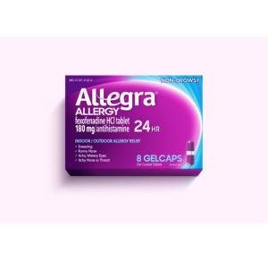 Allegra Gelcaps 24 HR Indoor/Outdoor Allergy Relief