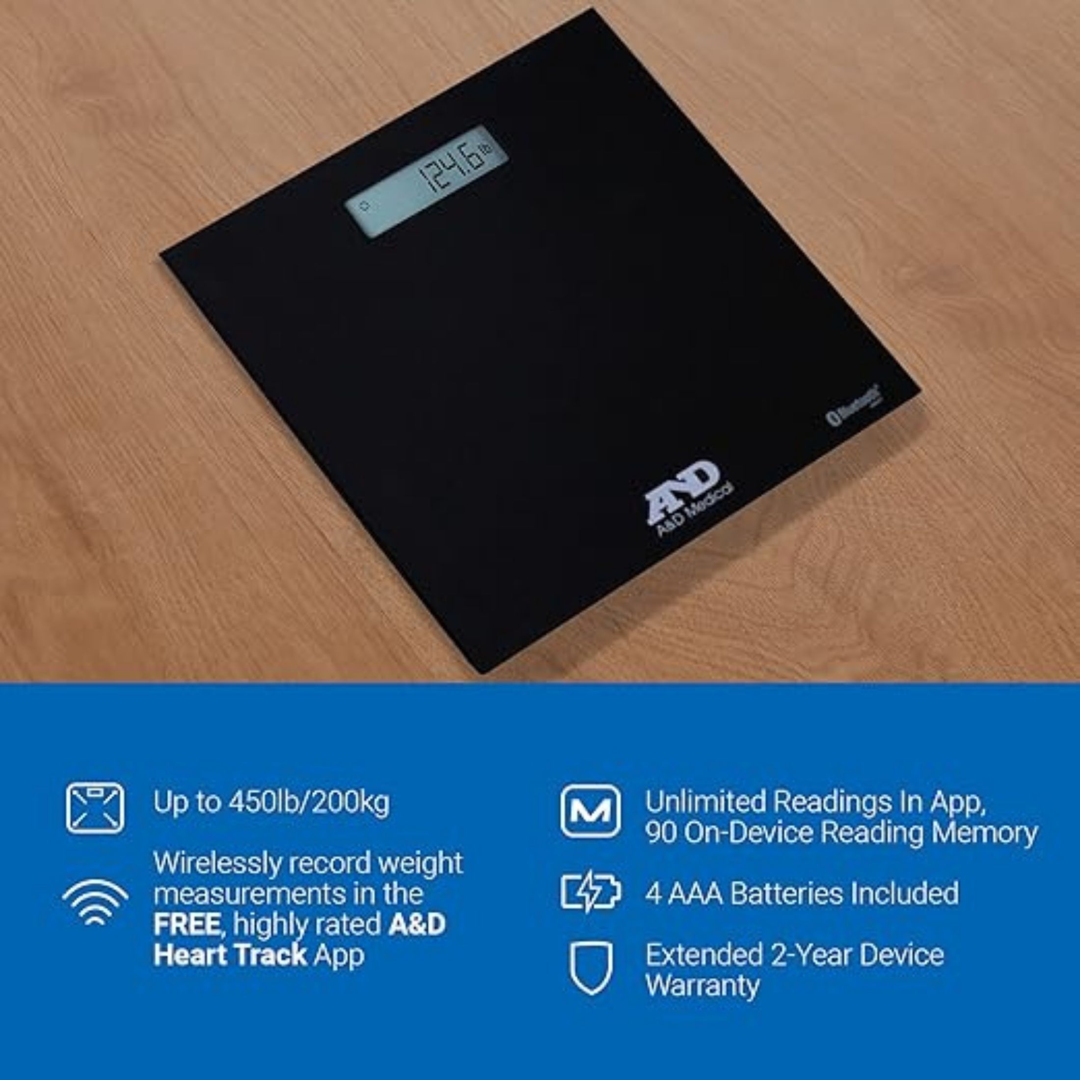 A&D Medical Deluxe Connected Weight Scale