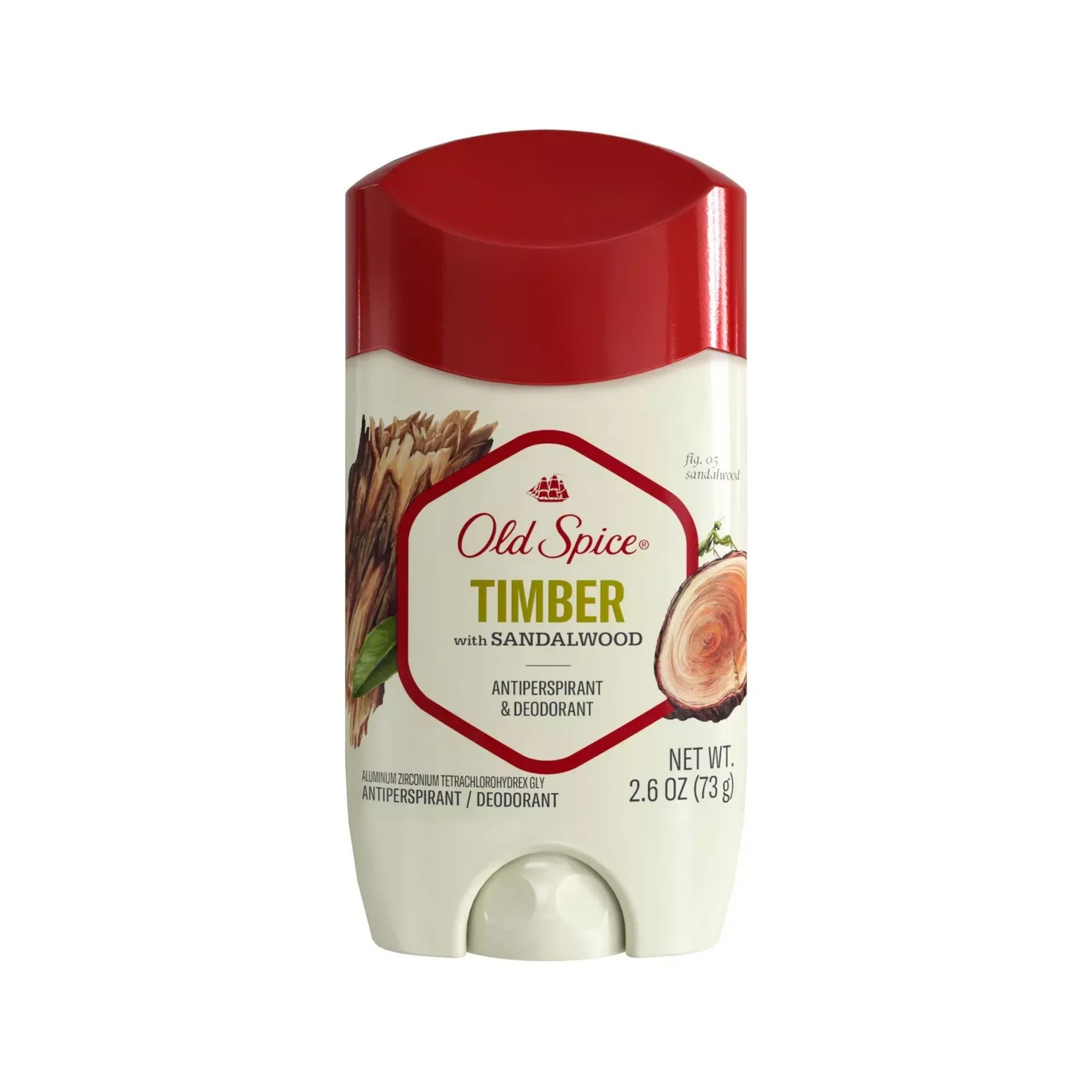 Old Spice Men's Timber With Sandalwood Antiperspirant Deodorant - 2.6oz
