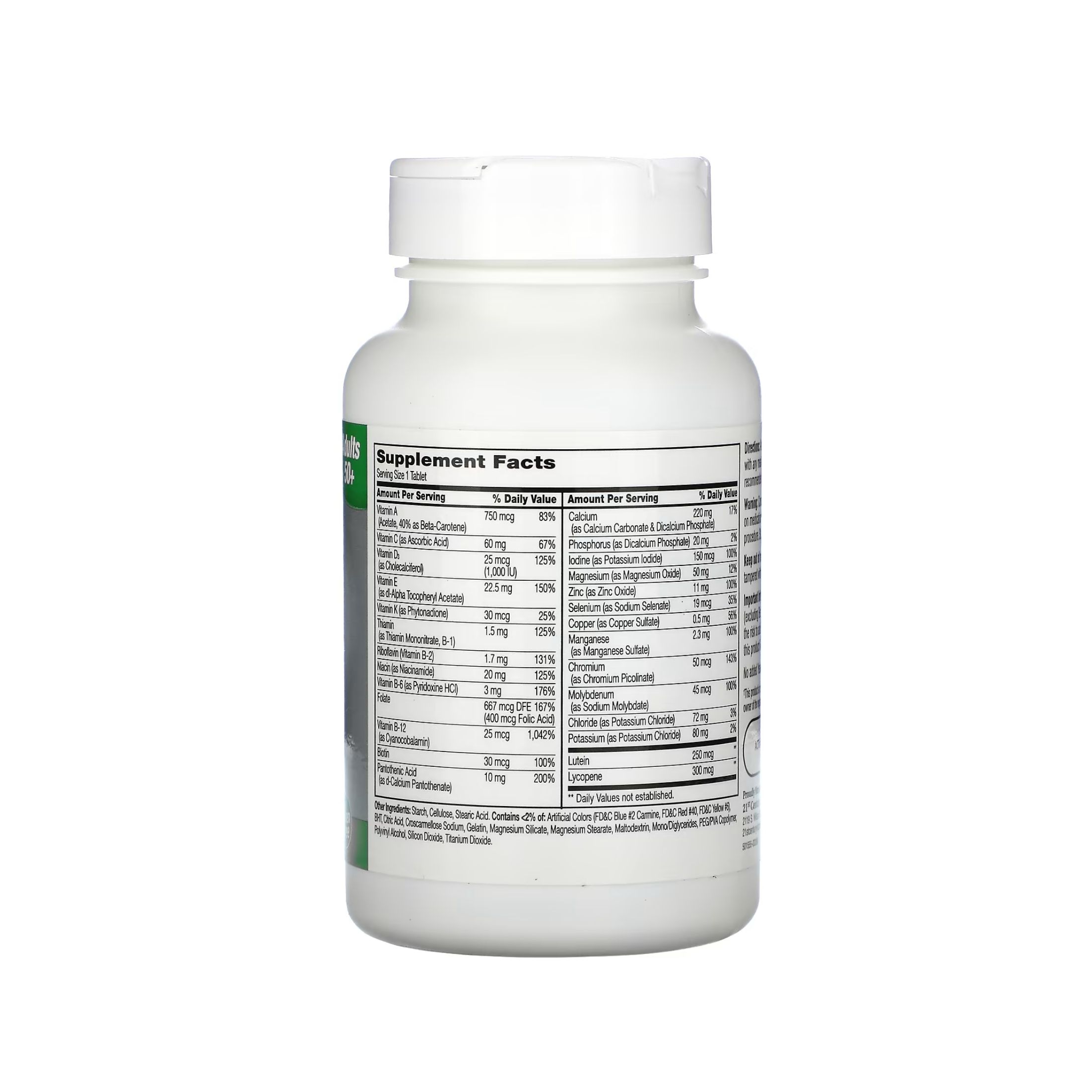 21st Century Sentry Senior, Multivitamin & Multimineral Supplement, Men 50+, 100 Tablets