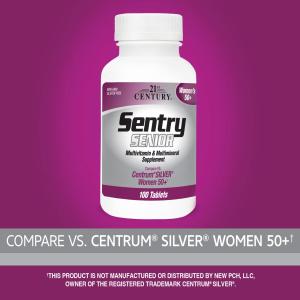 21st Century Sentry Senior, Multivitamin & Multimineral Supplement, Women 50+, 100 Tablets