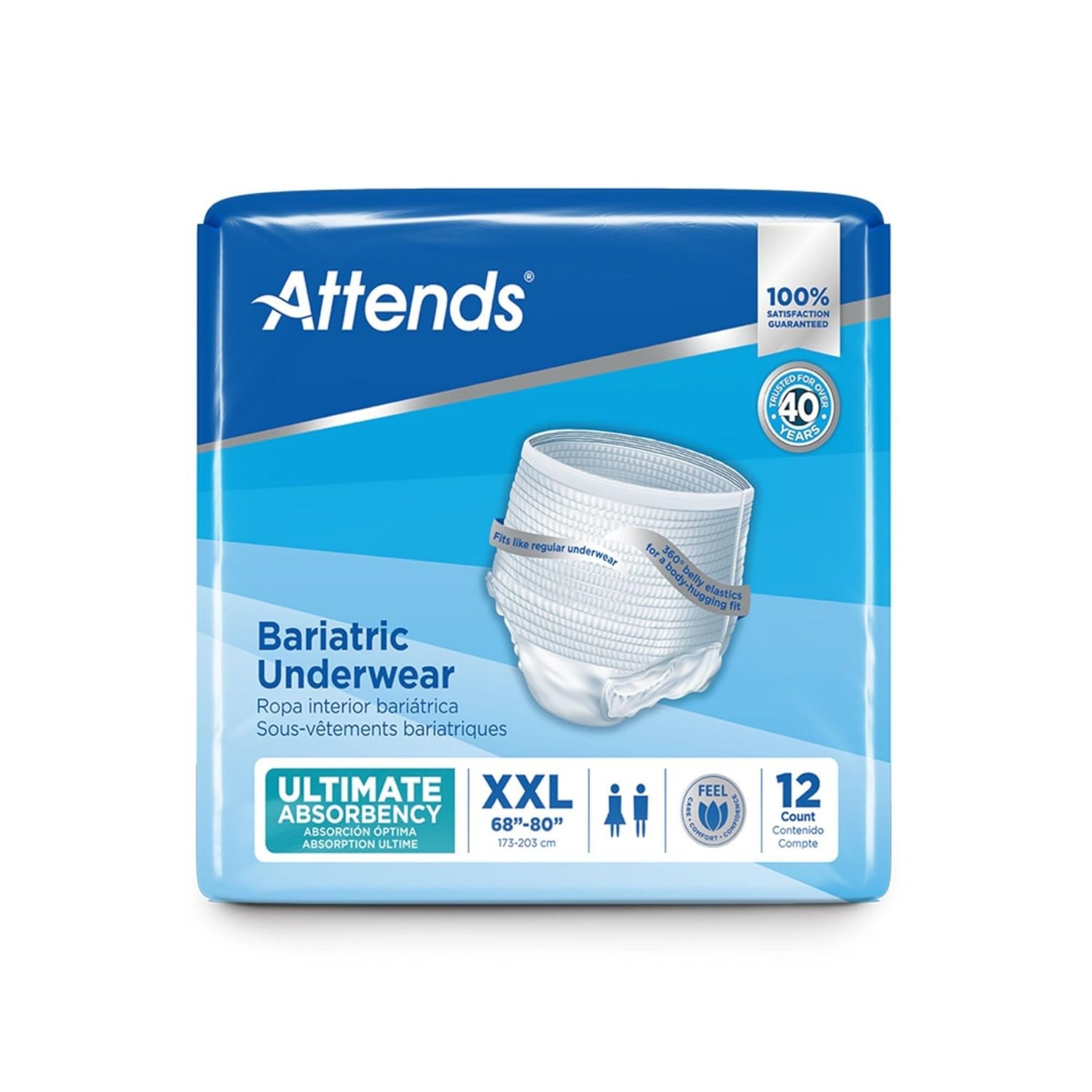 Attends Bariatric Underwear, Heavy Absorbency