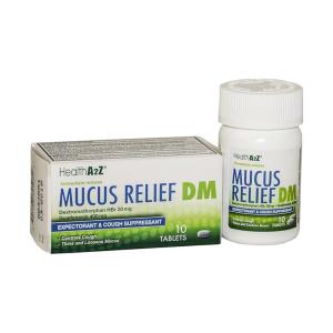Health A2Z Mucus Relief DM Tablets Expectorant & Cough Suppressant 400 Mg