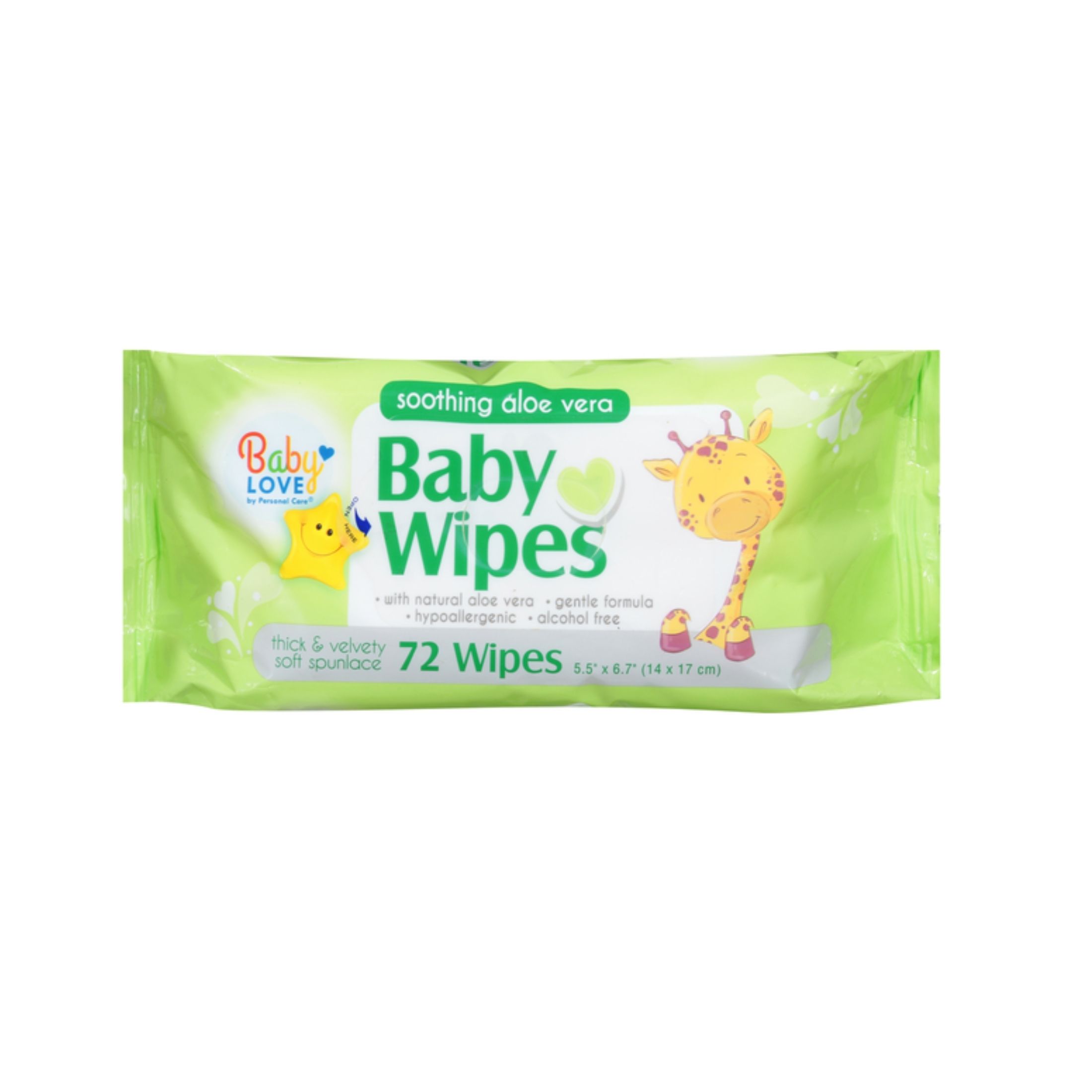 Baby Love Wipes, Soothing Aloe Vera