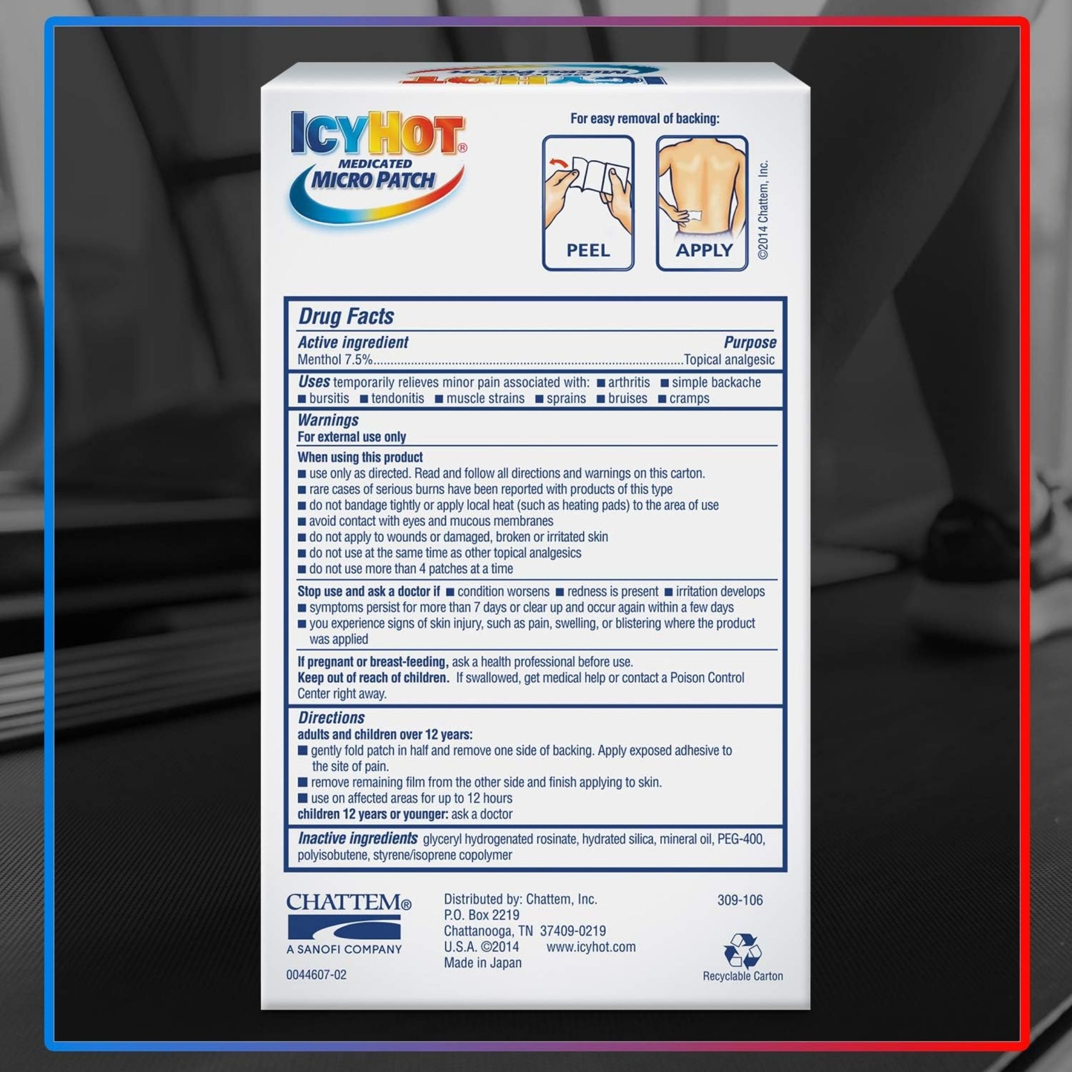 Icy Hot Medicated Micro Patch, Ultra Strength, Back, Shoulder, Elbow, Neck, Knee & Small Areas