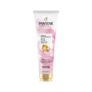 Pantene Nutrient Blends Miracle Moisture Boost Rose Water Conditioner For Dry Hair, Sulfate Free
