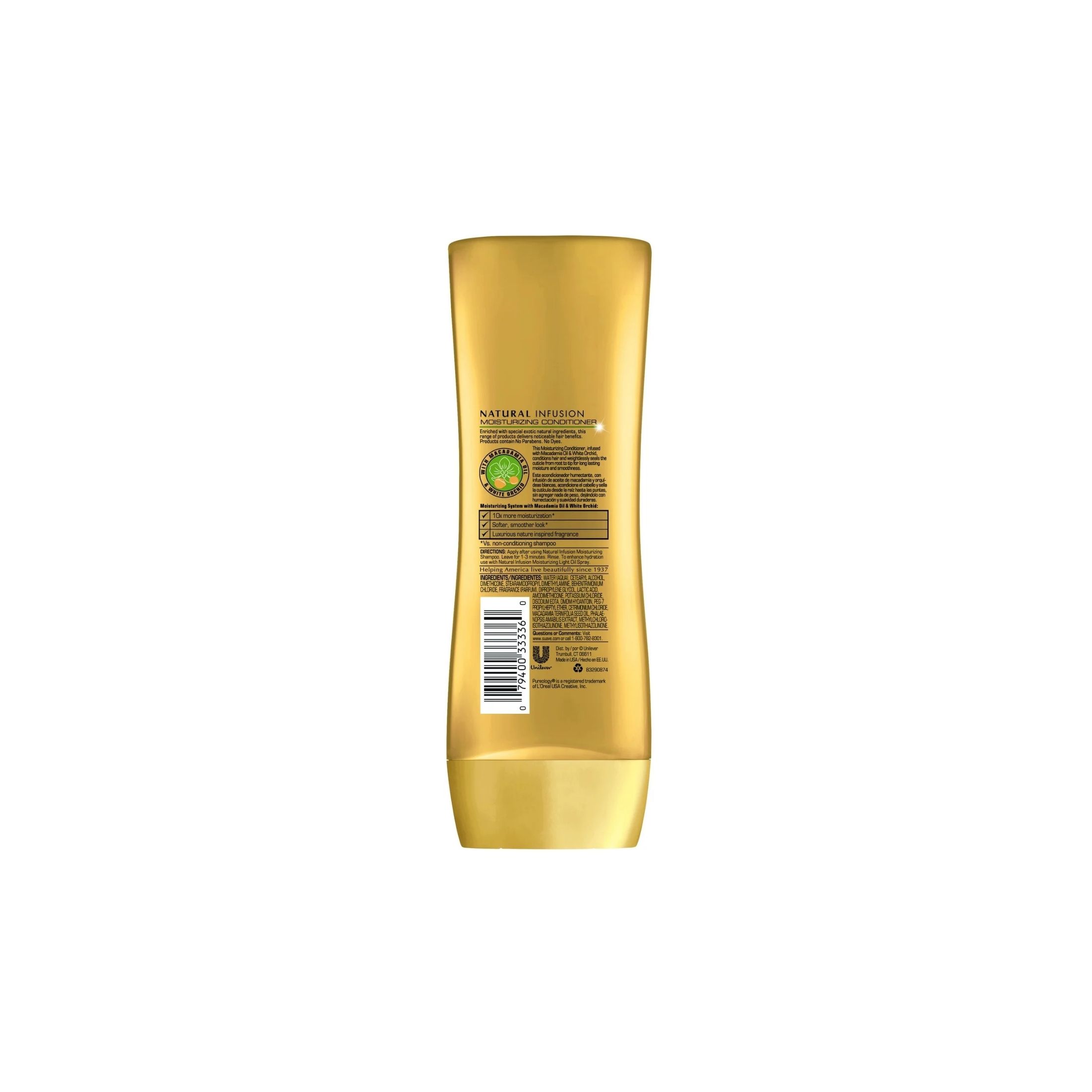 Suave Professionals Conditioner, Natural Infusion Macadamia 12.6 Oz