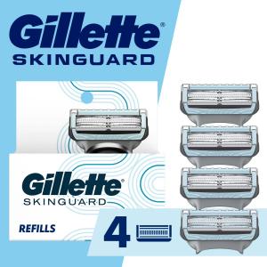 Gillette Skin Guard Men's Razor Blades, 4 Blade Refills