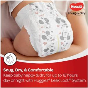 Huggies Snug & Dry Diapers, Size 3, 34 Count (Packaging May Vary)