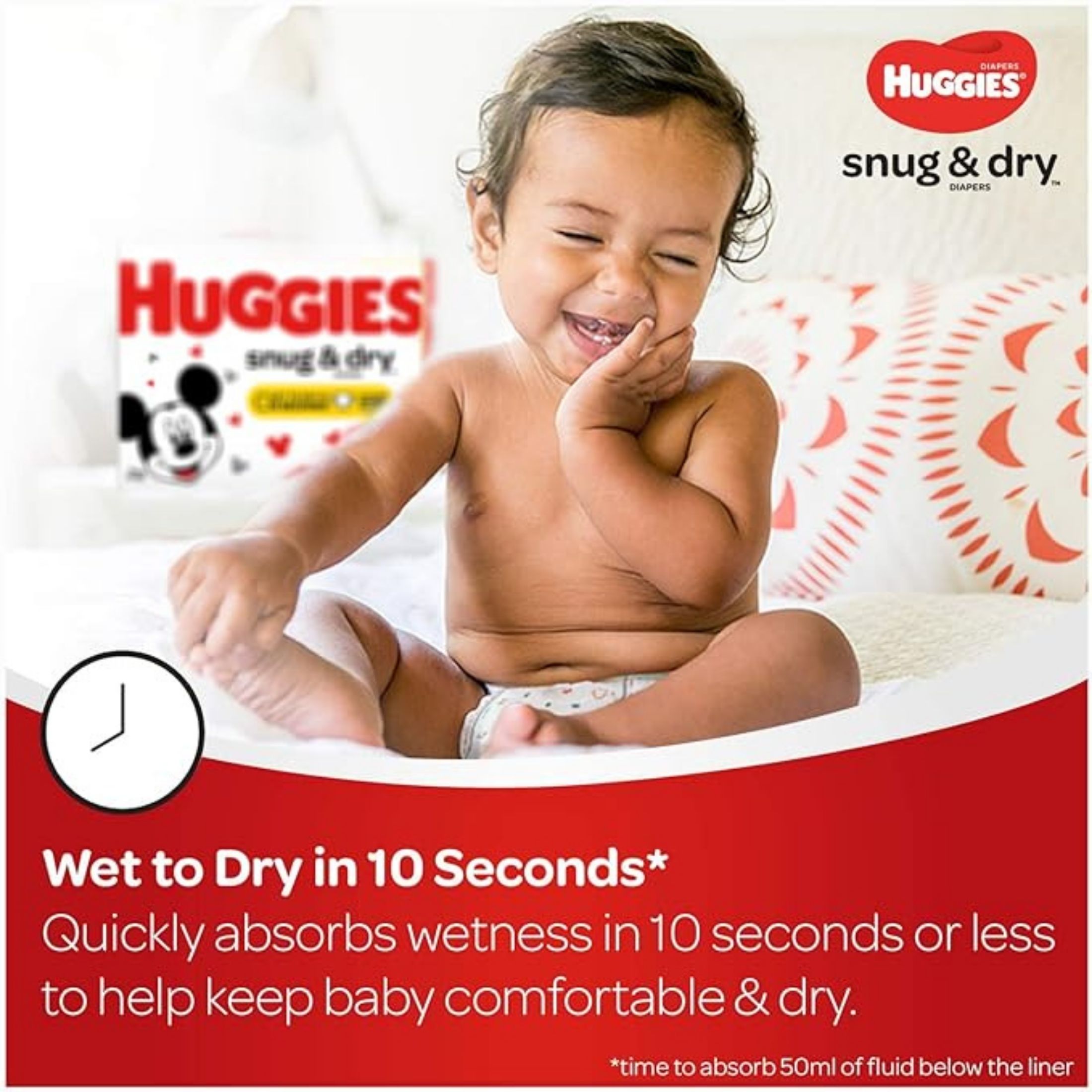 Huggies Snug & Dry Diapers, Size 3, 34 Count (Packaging May Vary)