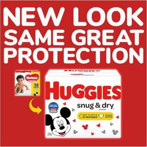 Huggies Snug & Dry Diapers, Size 3, 34 Count (Packaging May Vary)