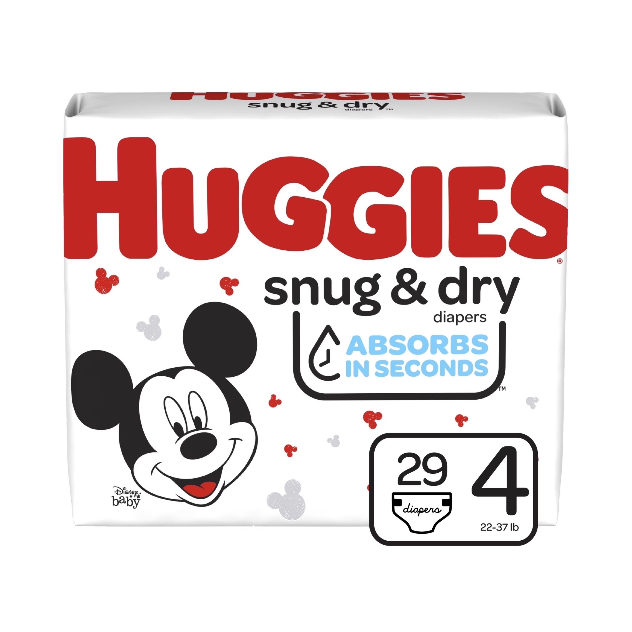 Huggies Snug & Dry Diapers, Size 4, 29 Count (Packaging May Vary)