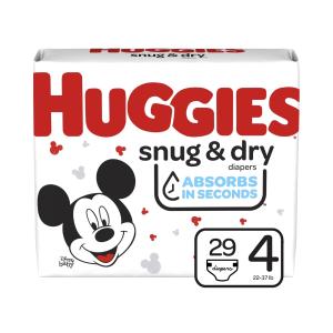Huggies Snug & Dry Diapers, Size 4, 29 Count (Packaging May Vary)