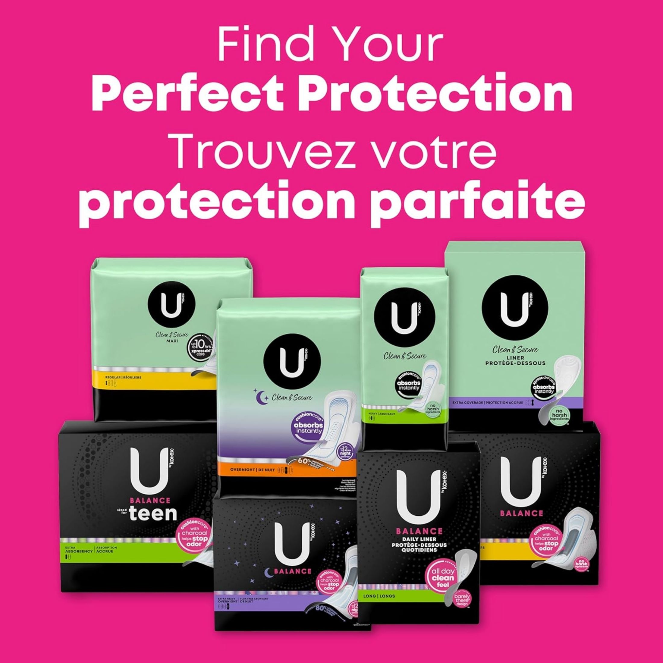 U by Kotex Balance Regular Thin Wrapped Daily Liners