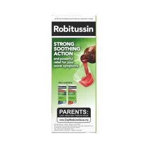 Robitussin Maximum Strength Severe Multi-Symptom Cough Cold + Flu Nighttime Raspberry 4 Fl Oz