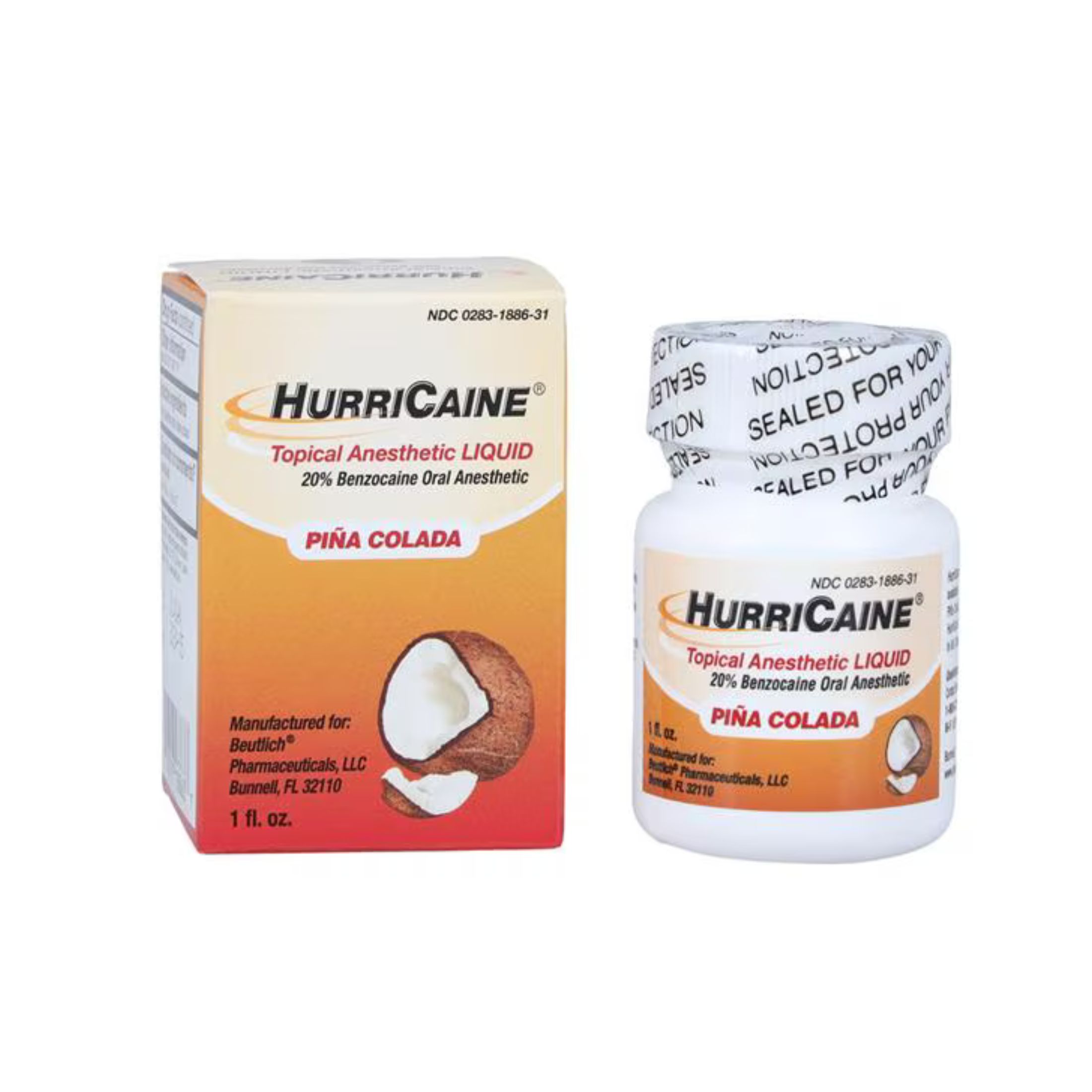 HurriCaine Liquid Hurricane Pina Colada 1 Oz By Beutlich Incorporated