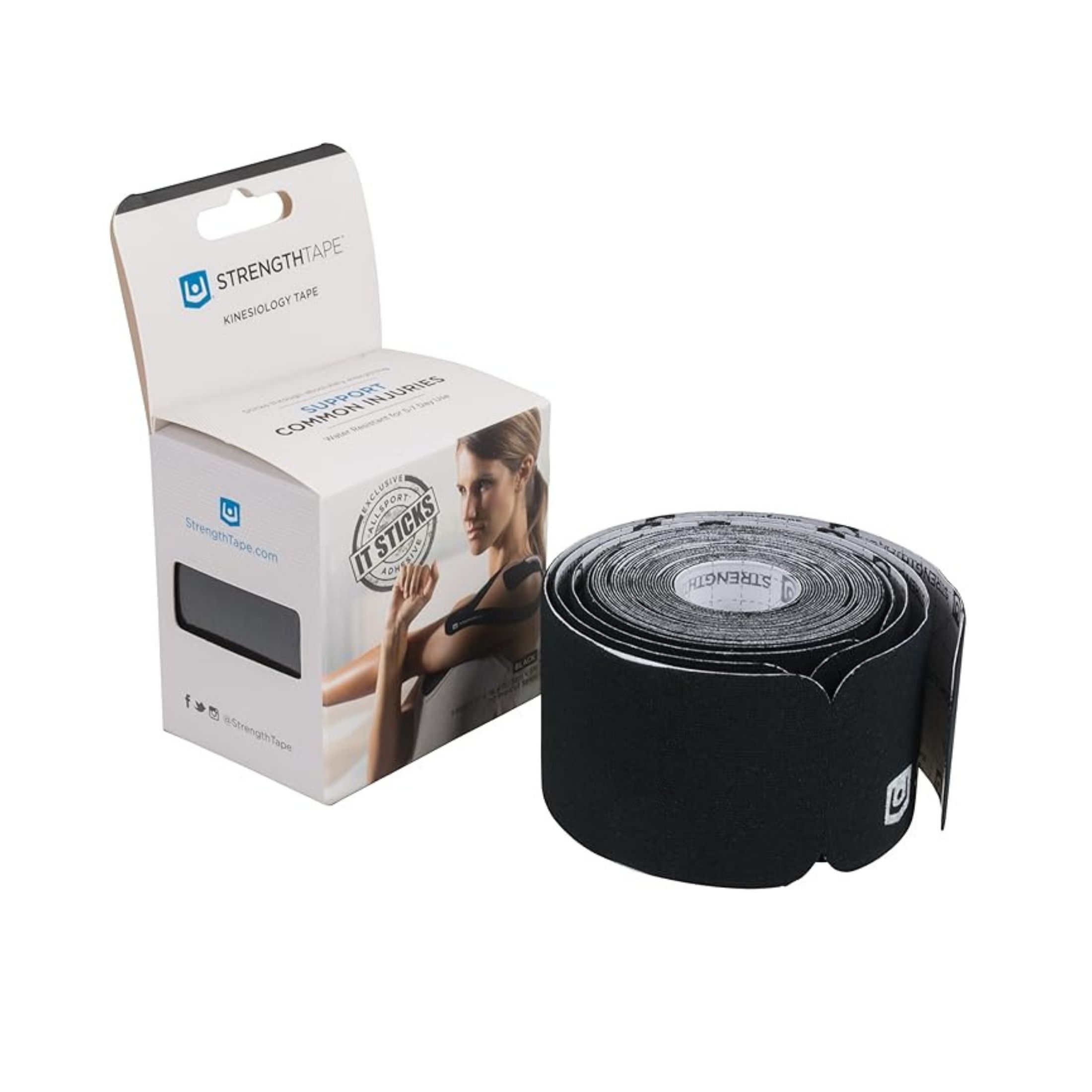 StrengthTape 5m Roll Precut - Black